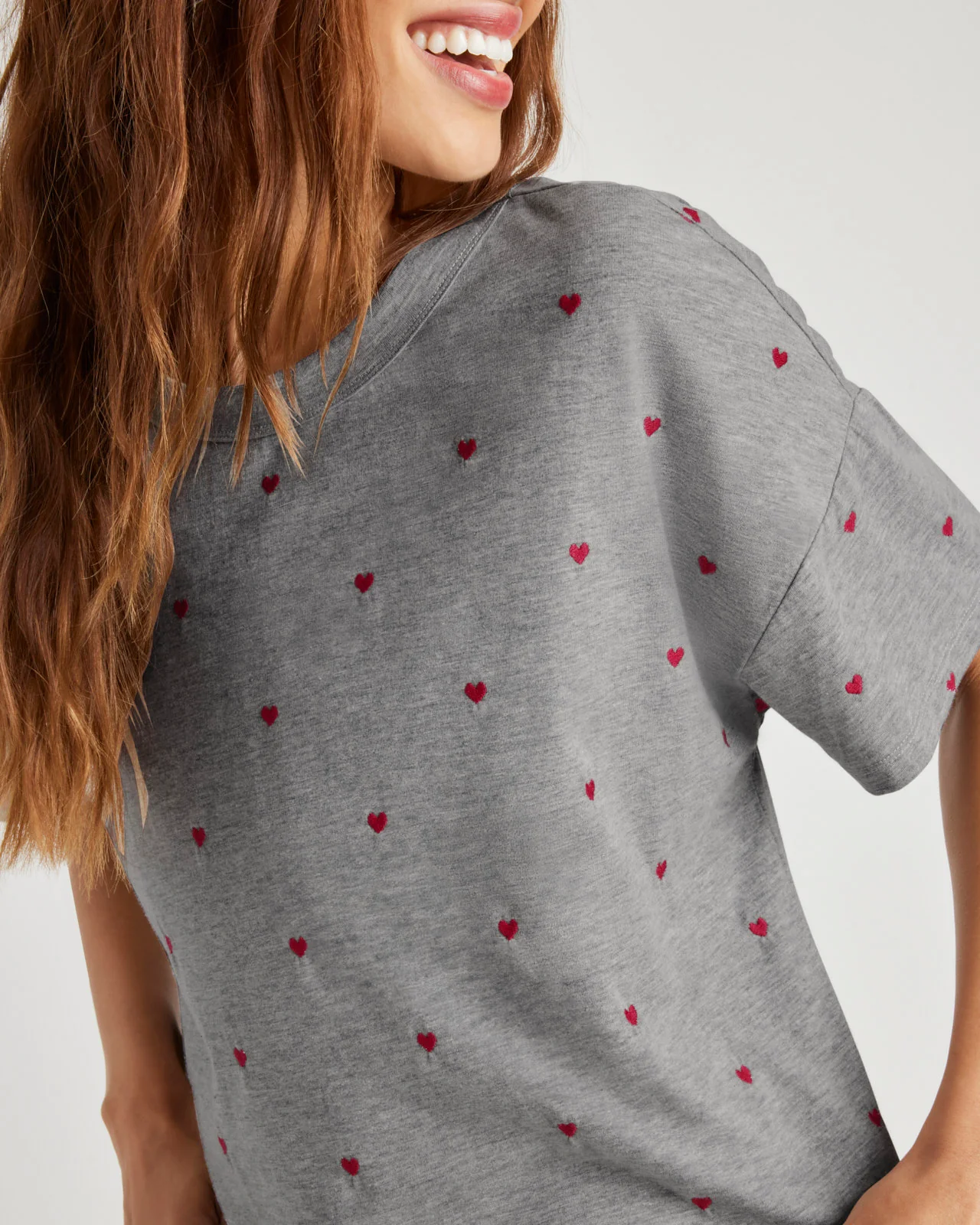 Embroidered Hearts Tee - Image 2