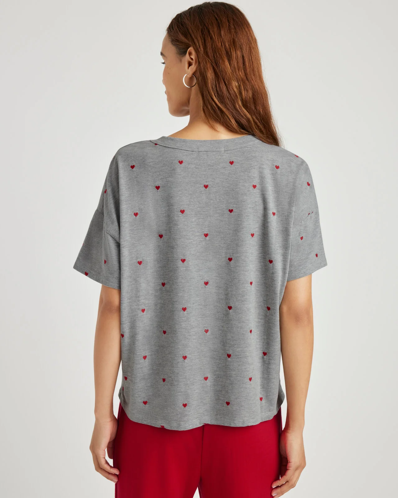 Embroidered Hearts Tee - Image 5