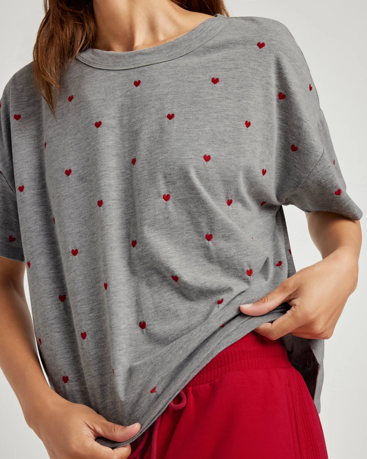 Embroidered Hearts Tee - Image 6