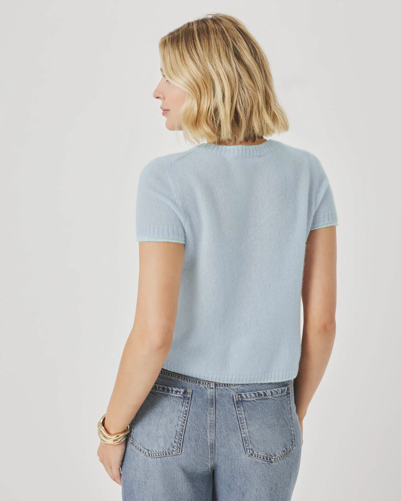 Emerson Short Sleeve Tipped Sweater - Image 5