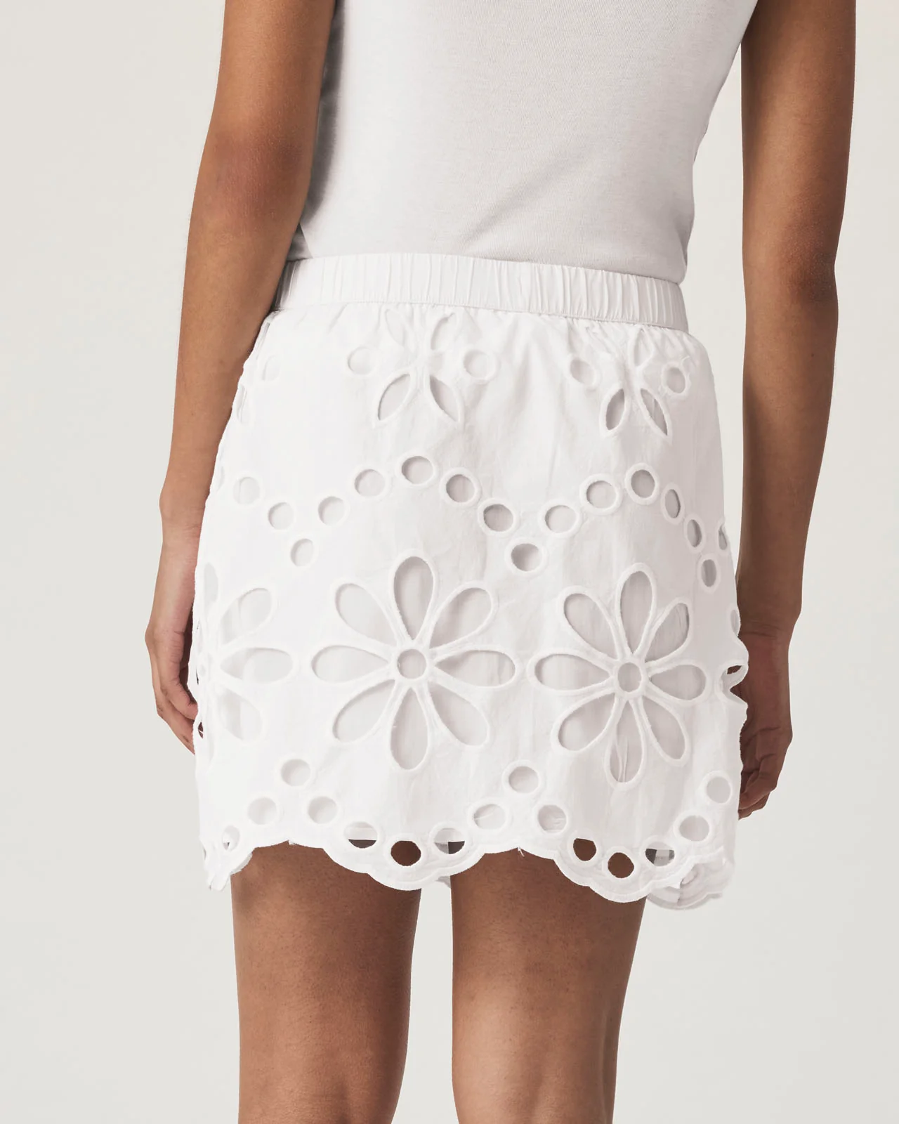 Emma Eyelet Mini Skirt - Image 5