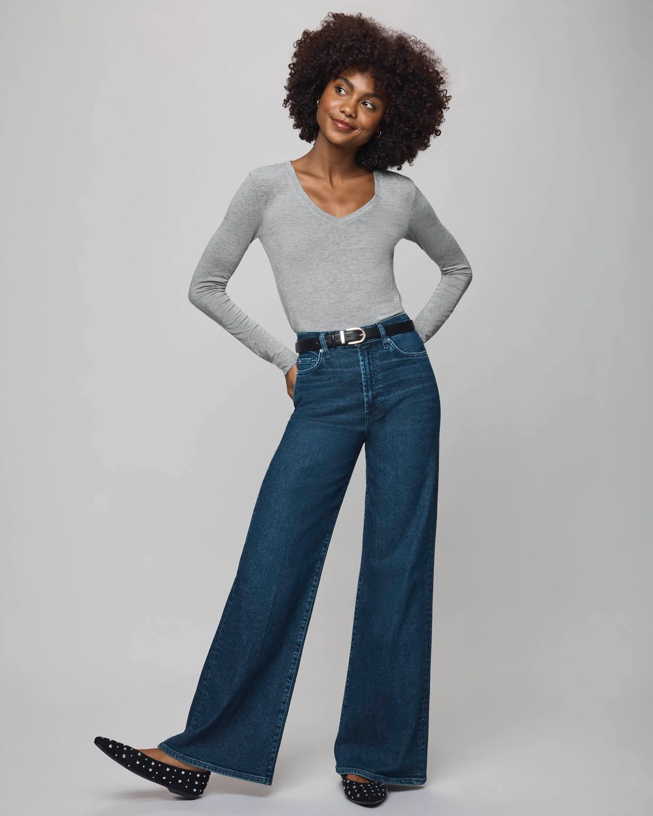 Emma High Rise Jean in Dark Wash