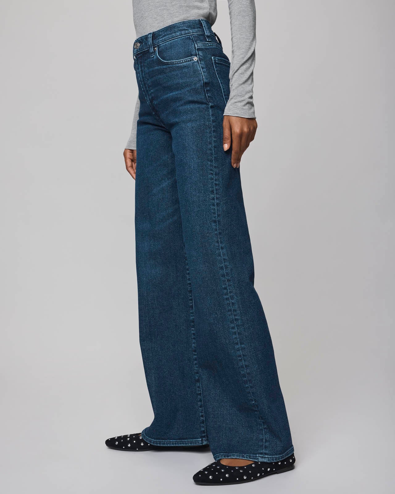 Emma High Rise Jean in Dark Wash - Image 2