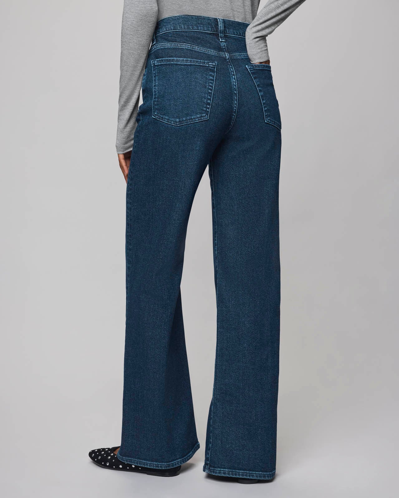 Emma High Rise Jean in Dark Wash - Image 4
