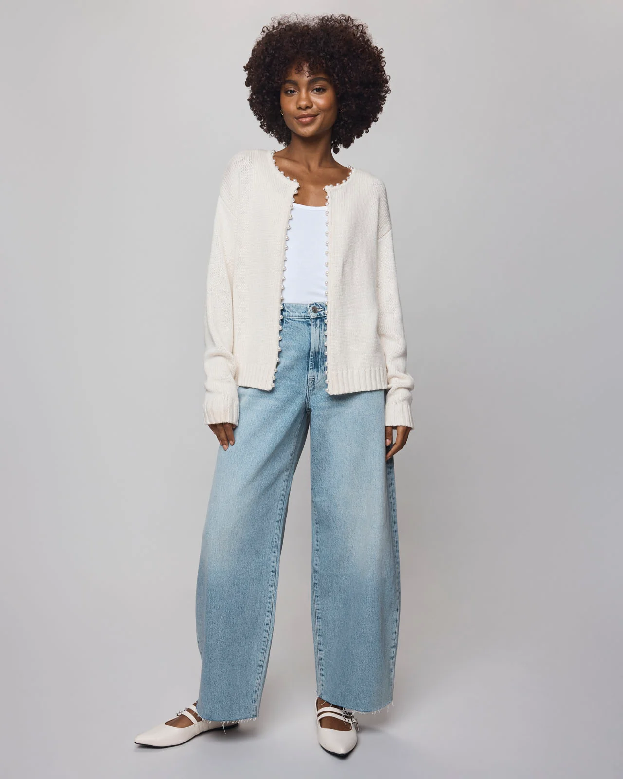 Emmy Cashblend Pearl Cardigan - Image 14
