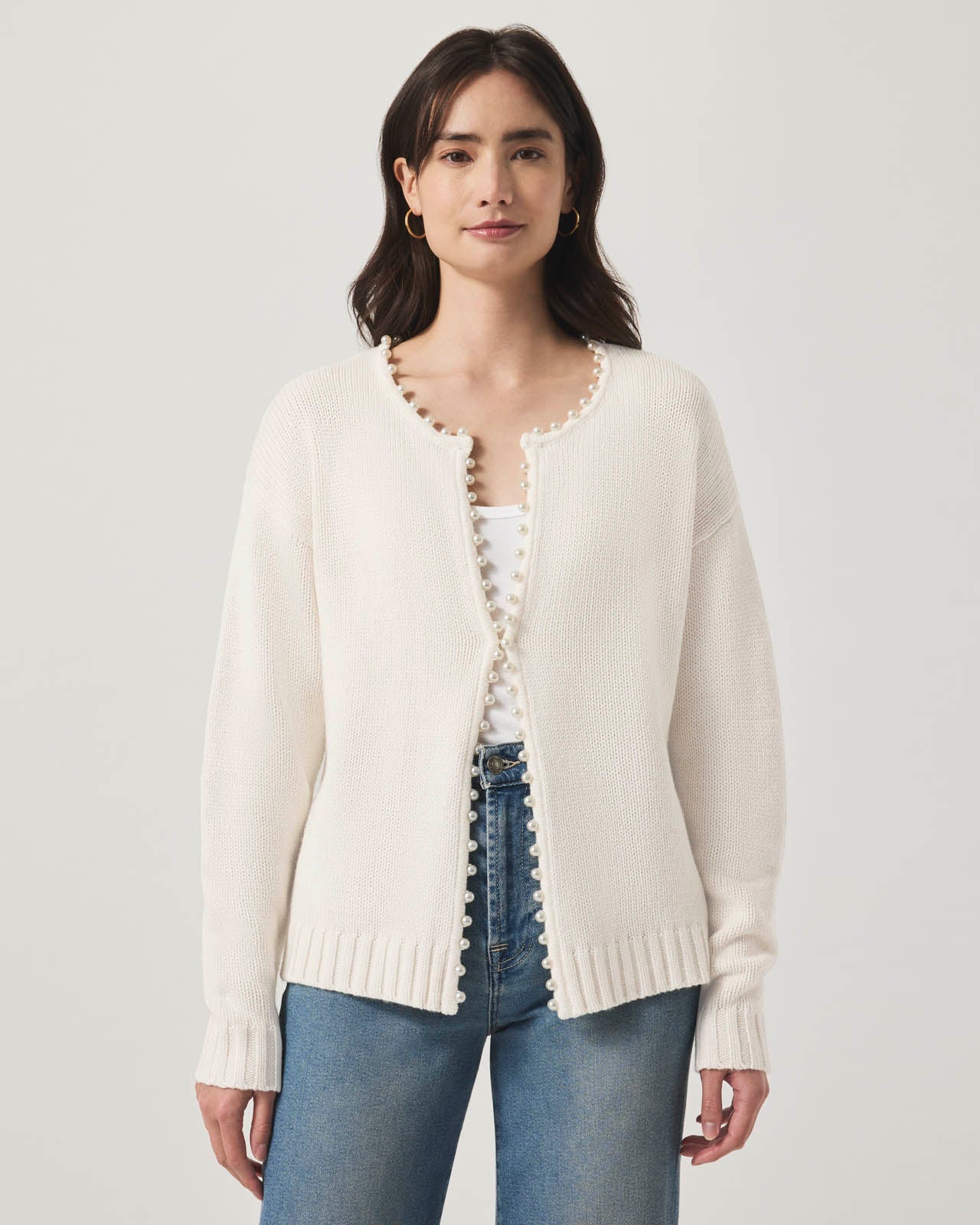 Emmy Cashblend Pearl Cardigan - Image 7