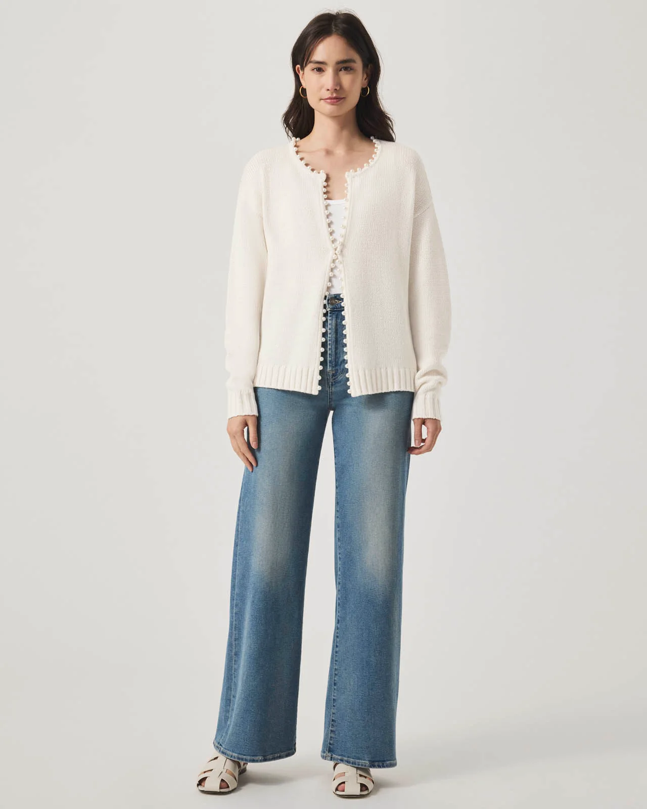 Emmy Cashblend Pearl Cardigan - Image 8