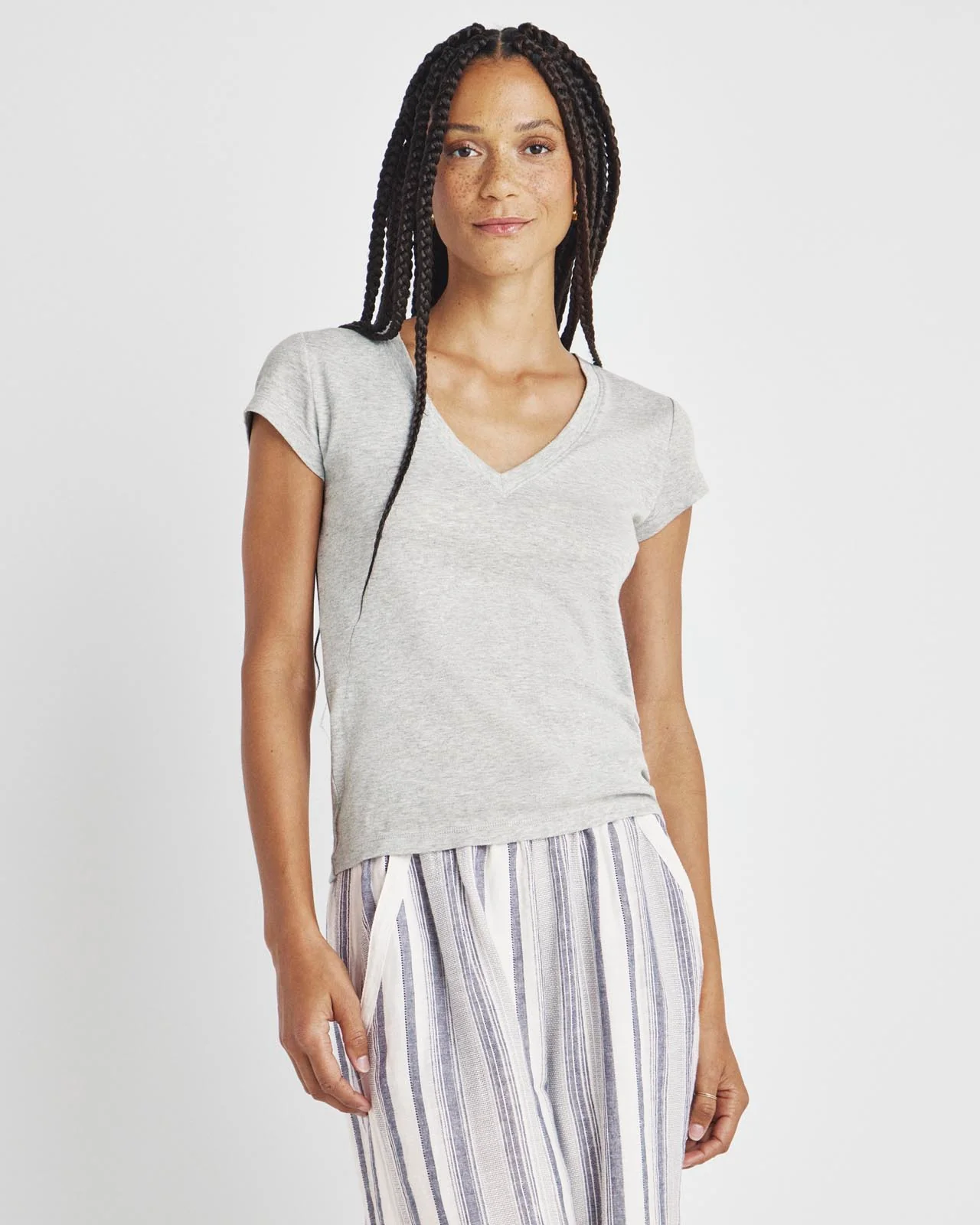 Faye V-Neck Tee - Image 25