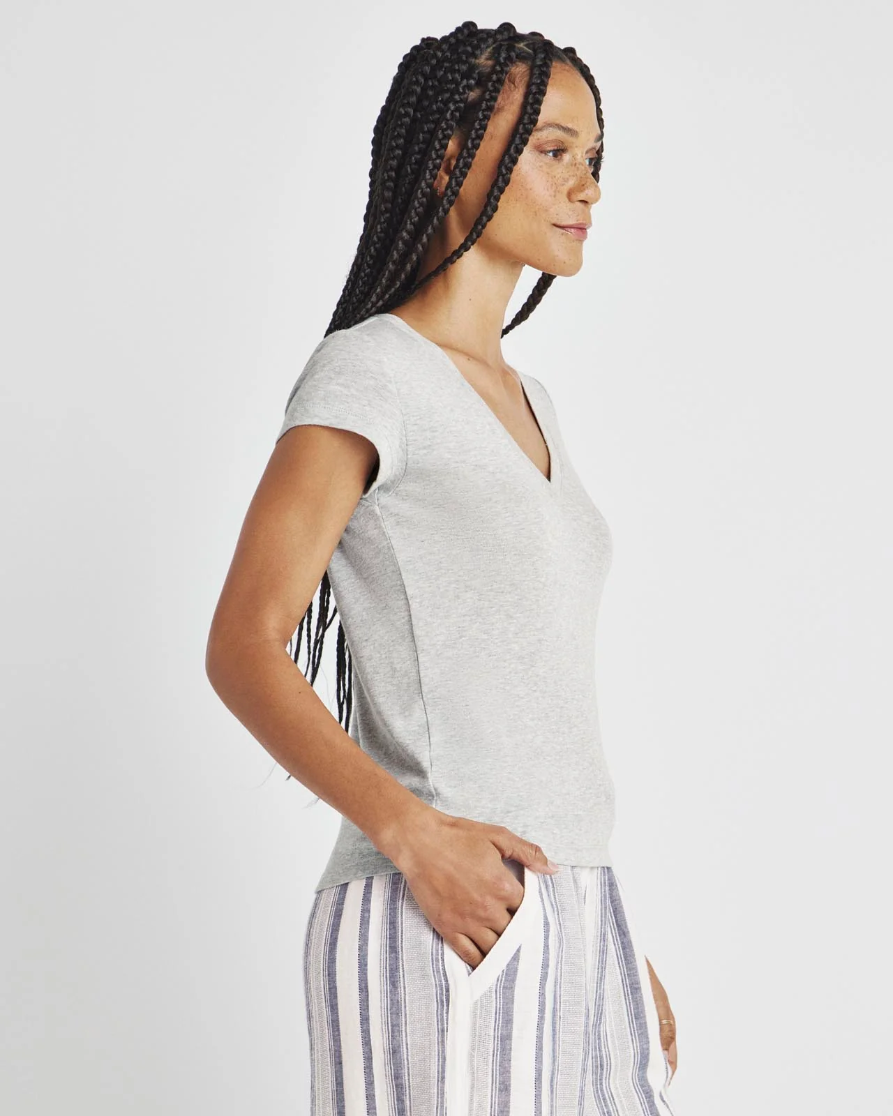 Faye V-Neck Tee - Image 28