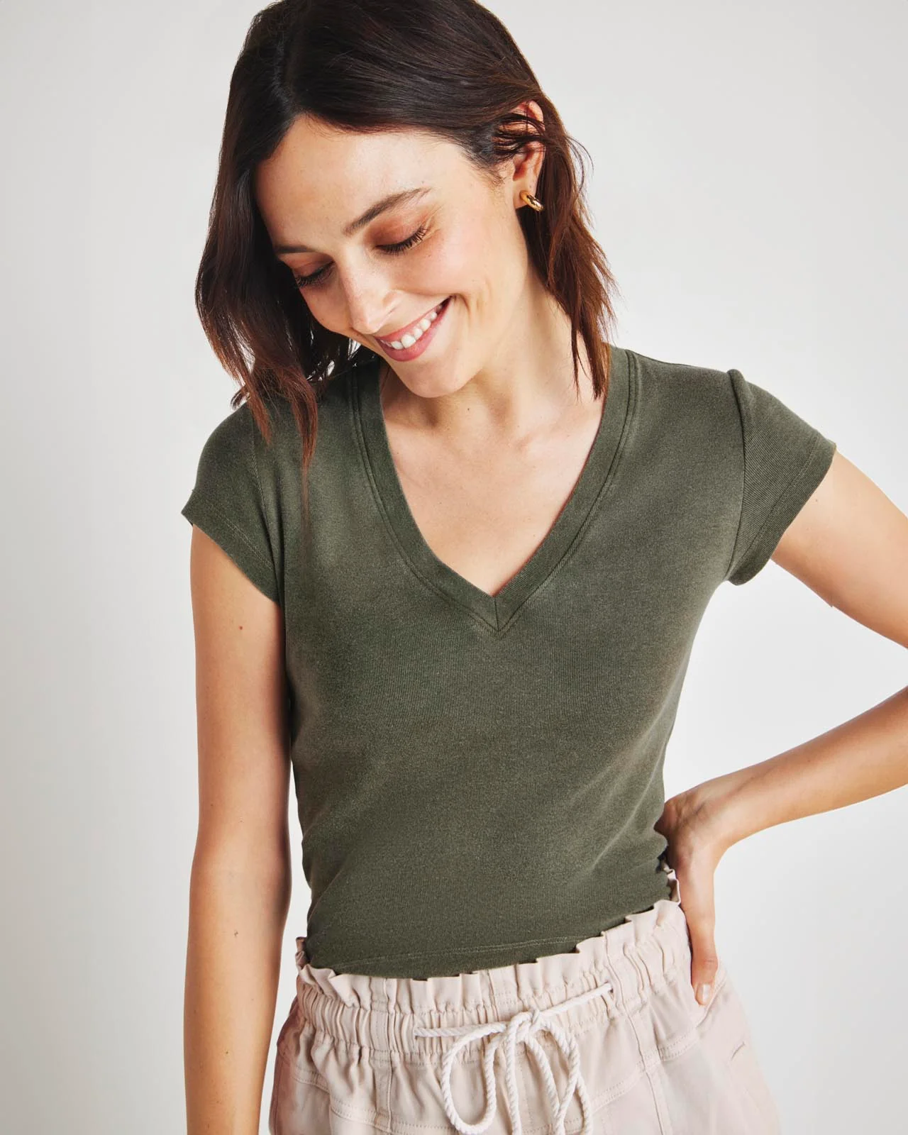 Faye V-Neck Tee - Image 31