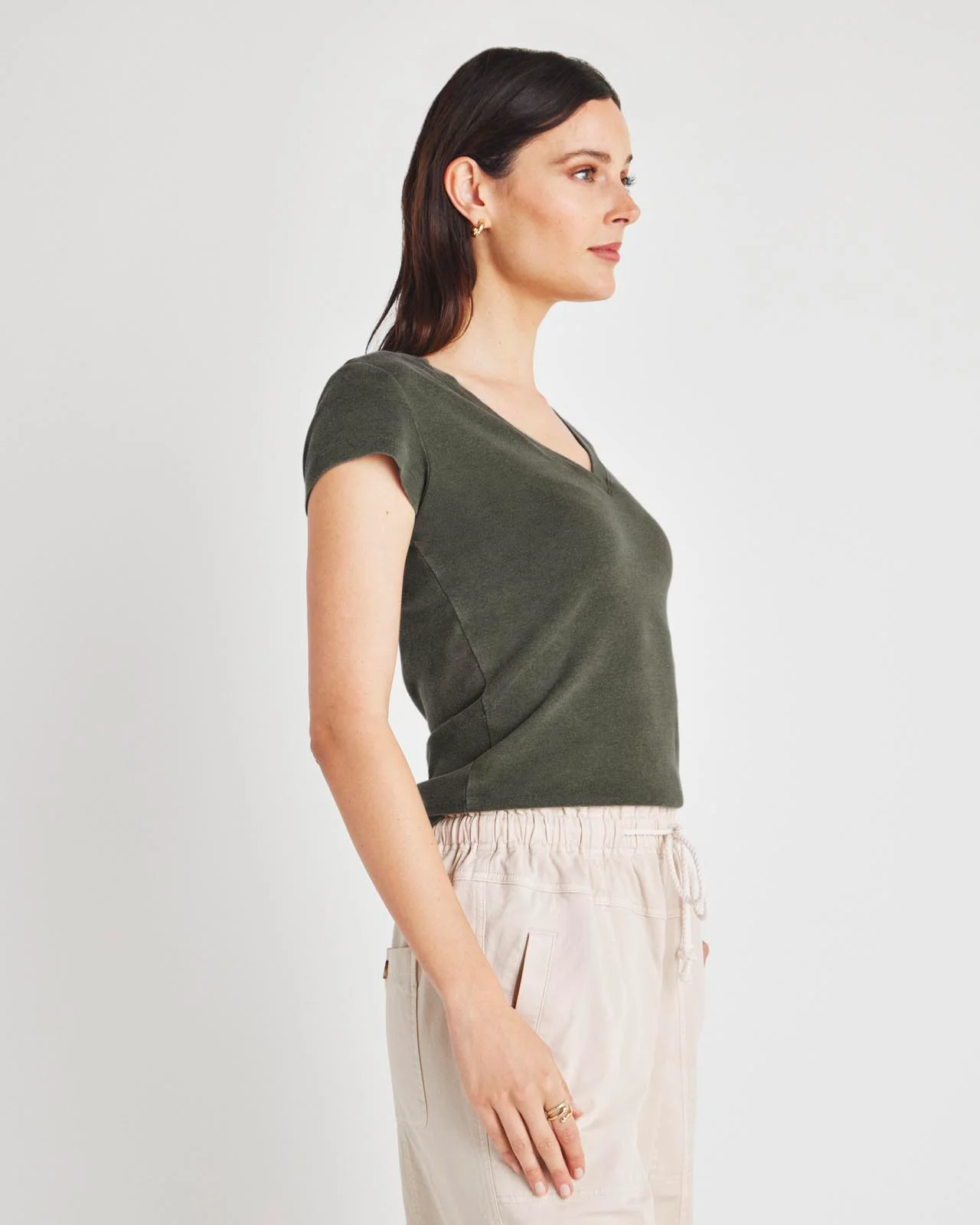 Faye V-Neck Tee - Image 34