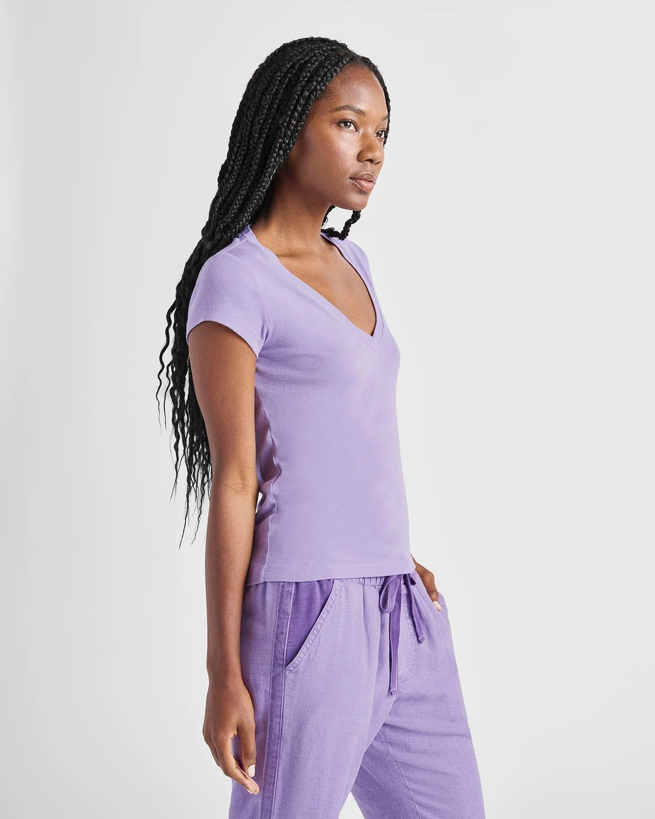 Faye V-Neck Tee - Image 46