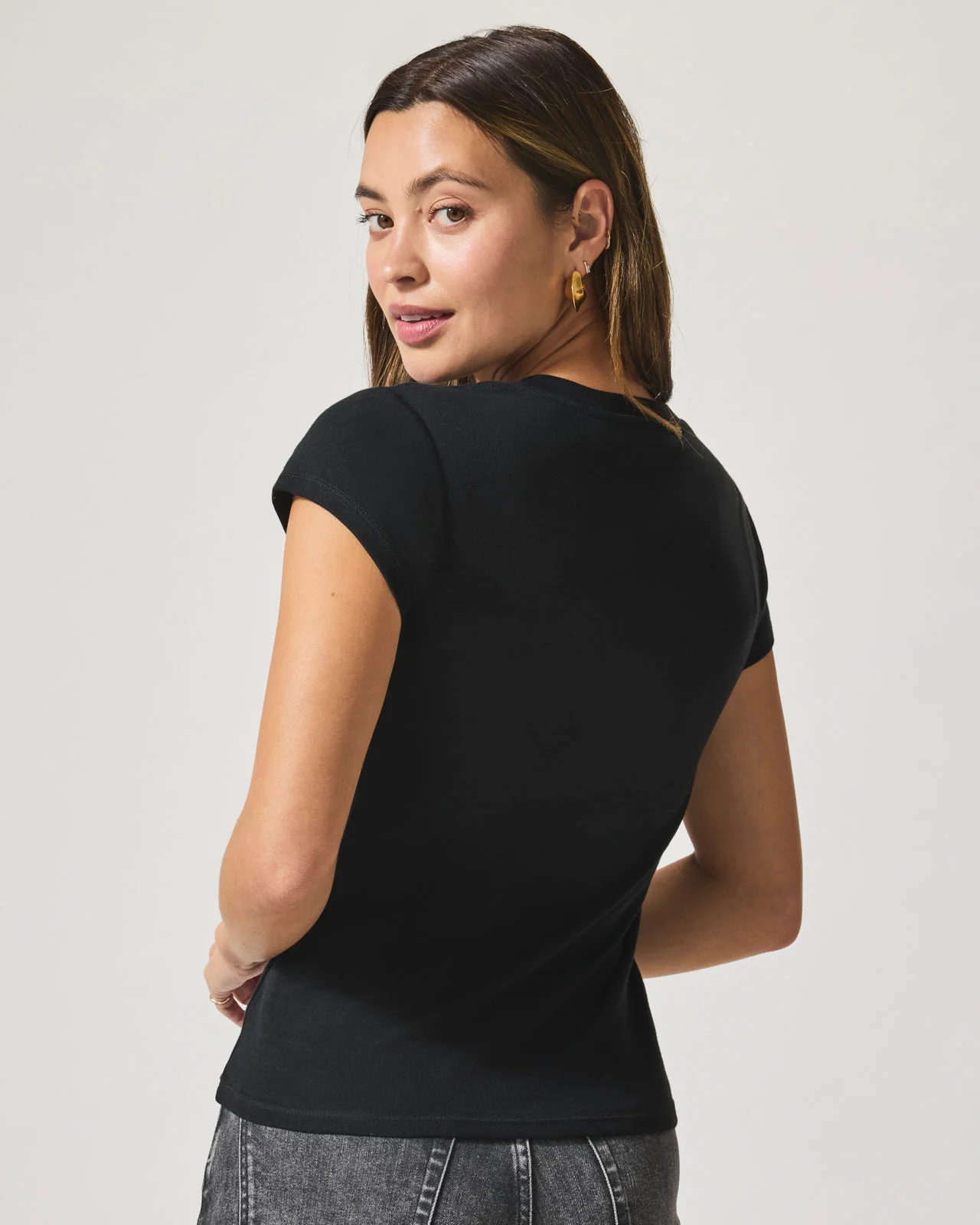 Faye V-Neck Tee - Image 7