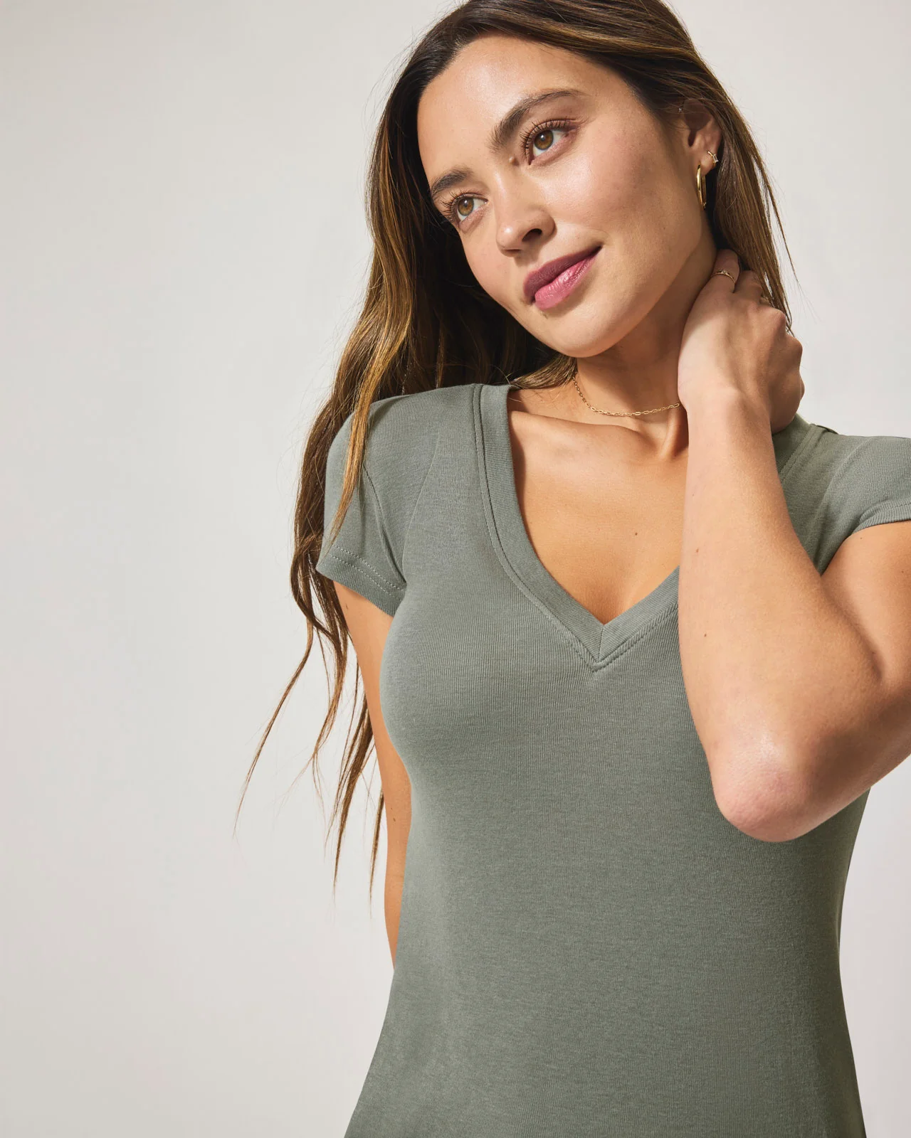 Faye V-Neck Tee - Image 74