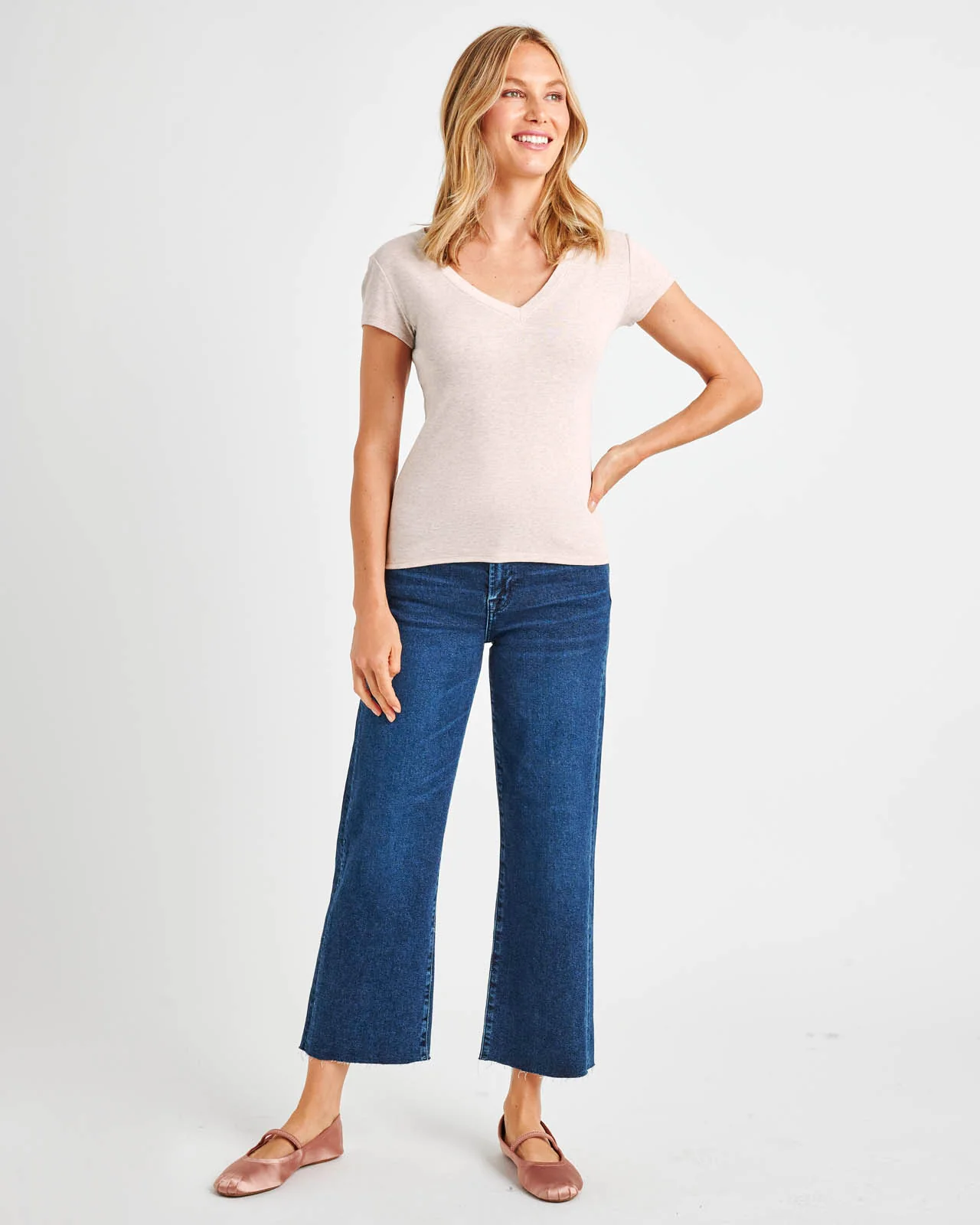 Faye V-Neck Tee - Image 95