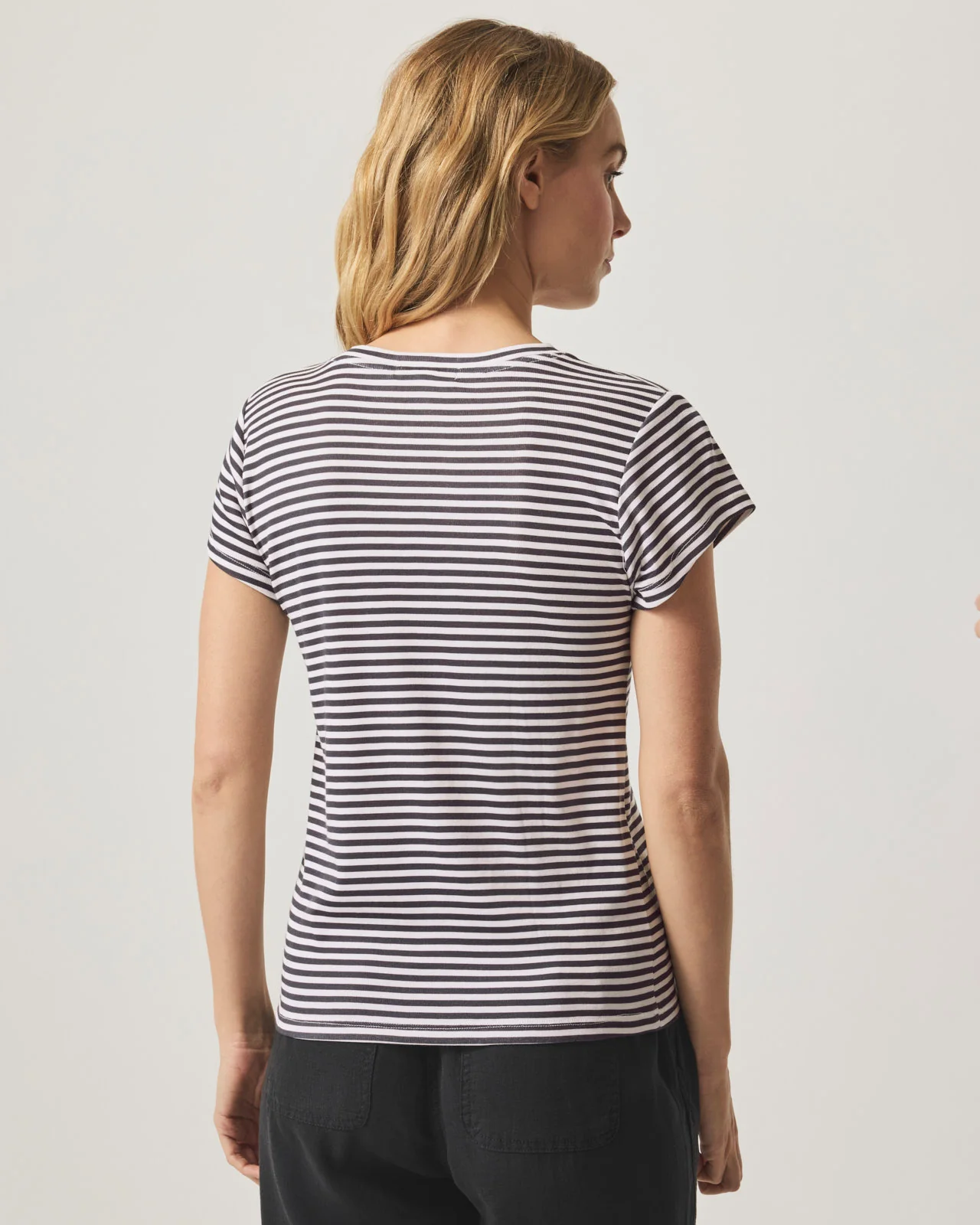 Faye Crewneck Stripe Tee - Image 6