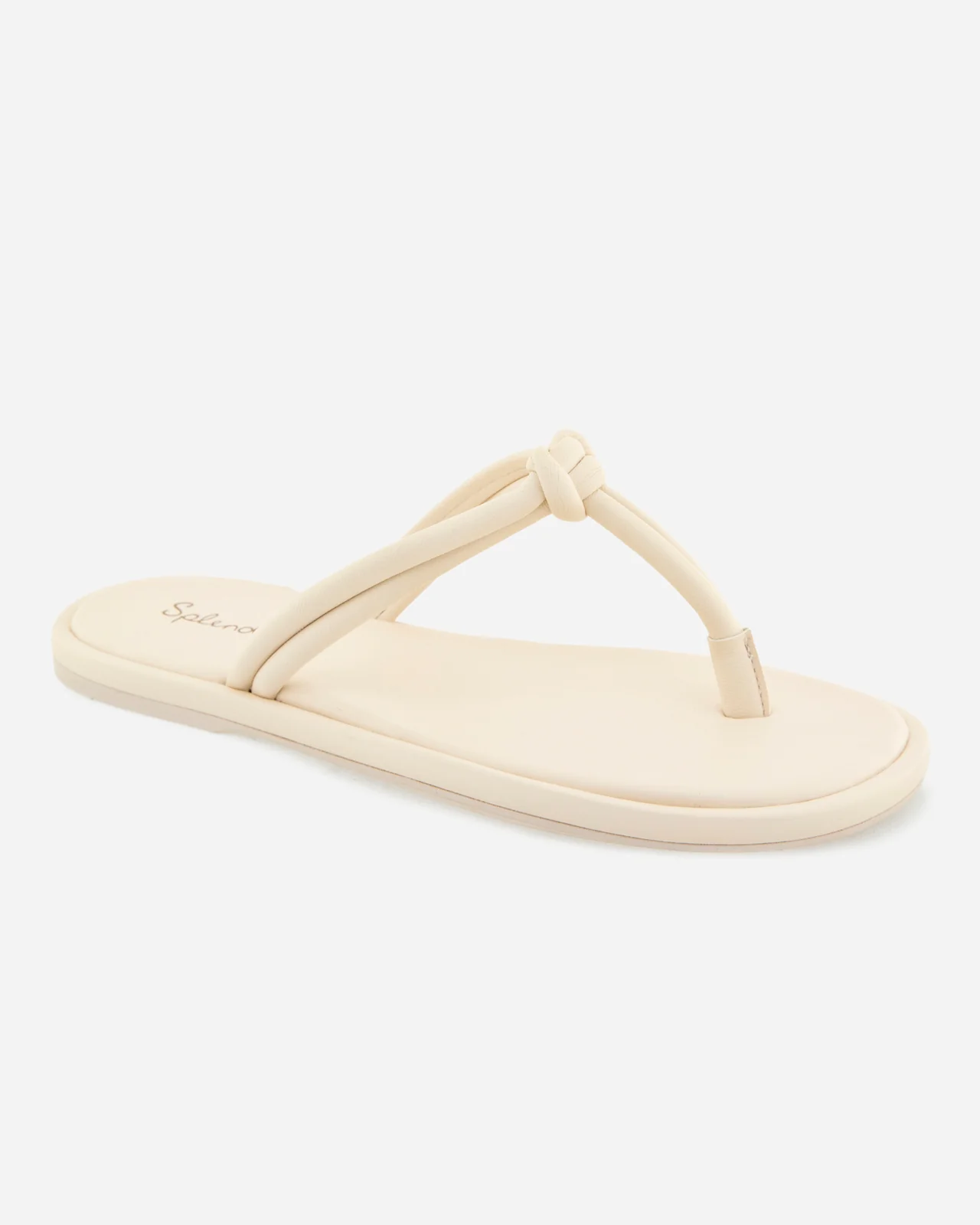 Fedora Leather Sandal in Oat