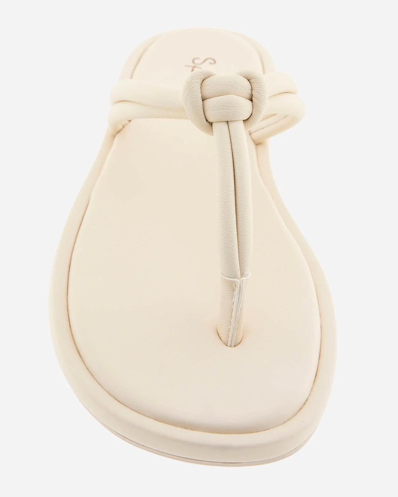 Fedora Leather Sandal in Oat - Image 3