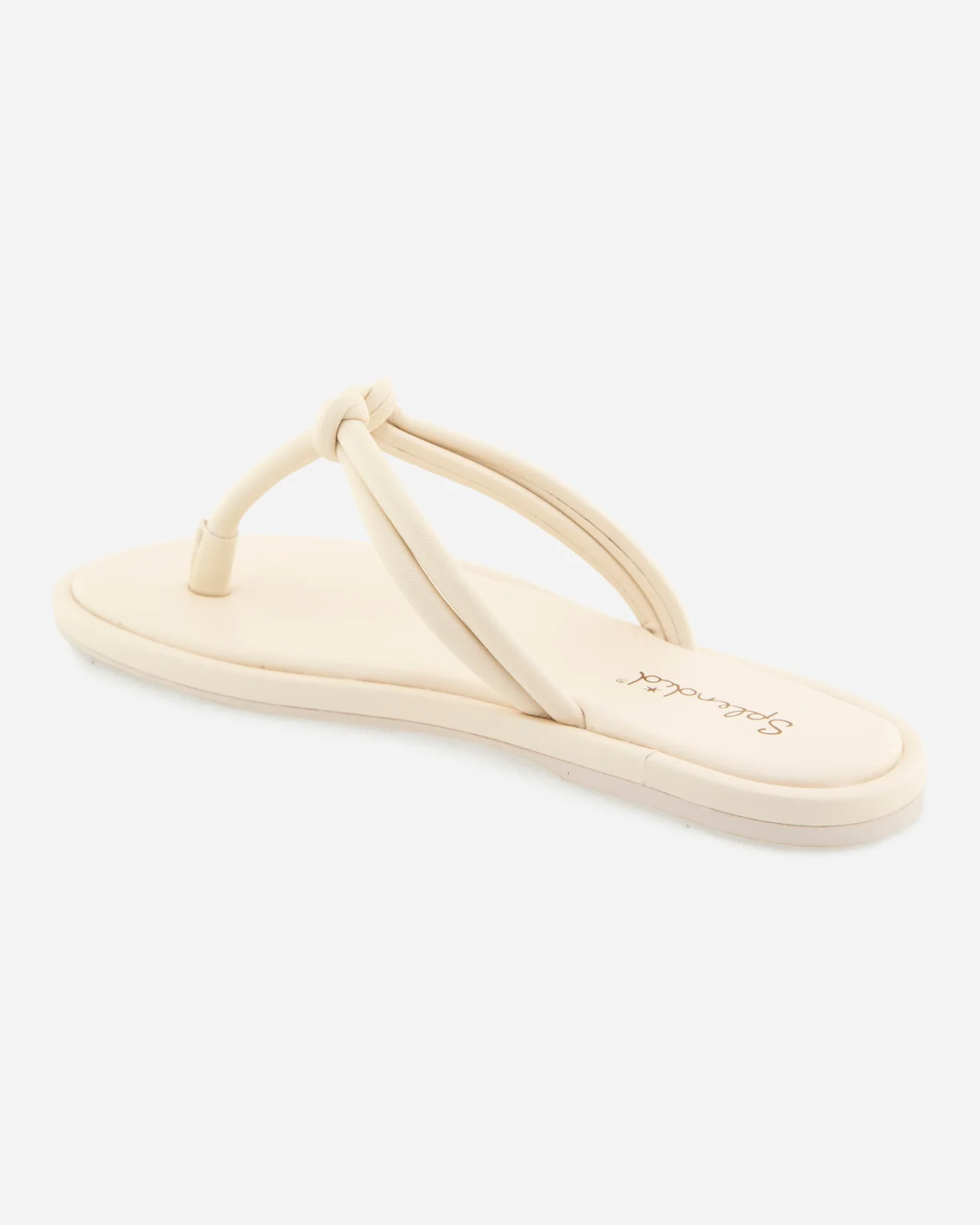 Fedora Leather Sandal in Oat - Image 4