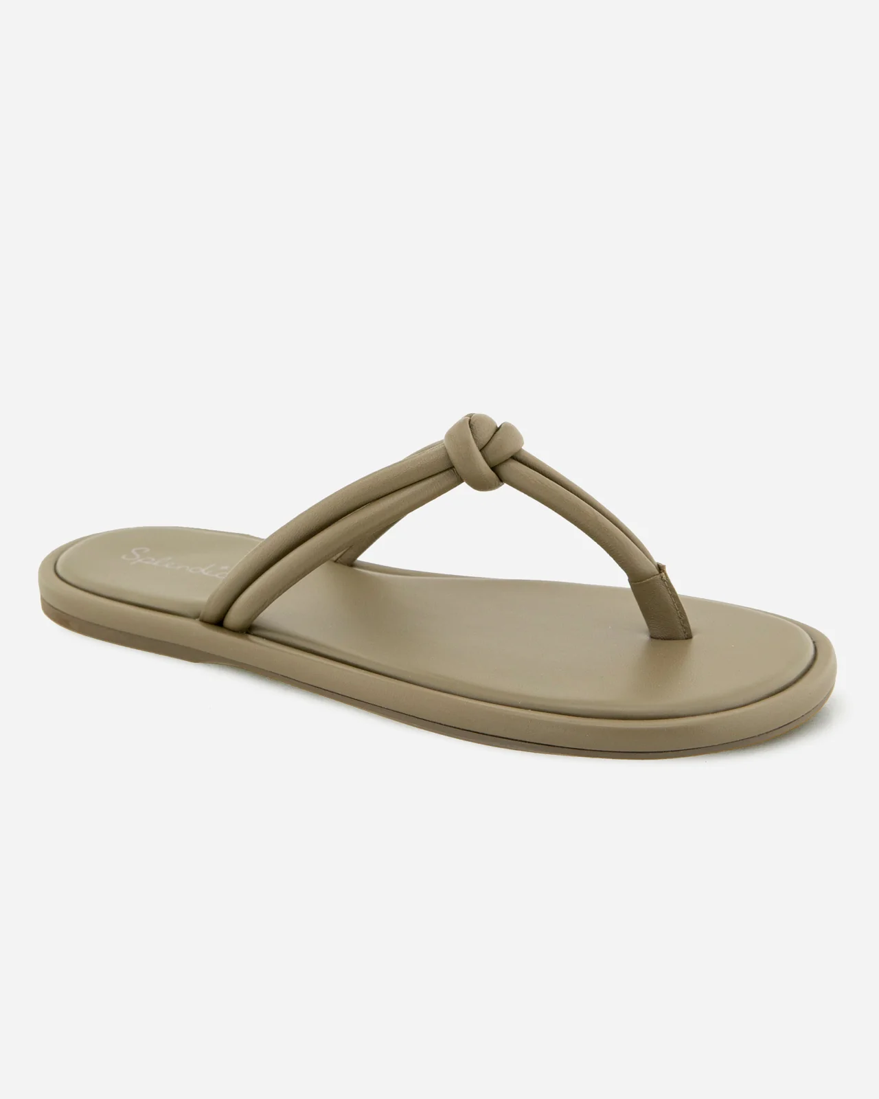 Fedora Leather Sandal in Olive