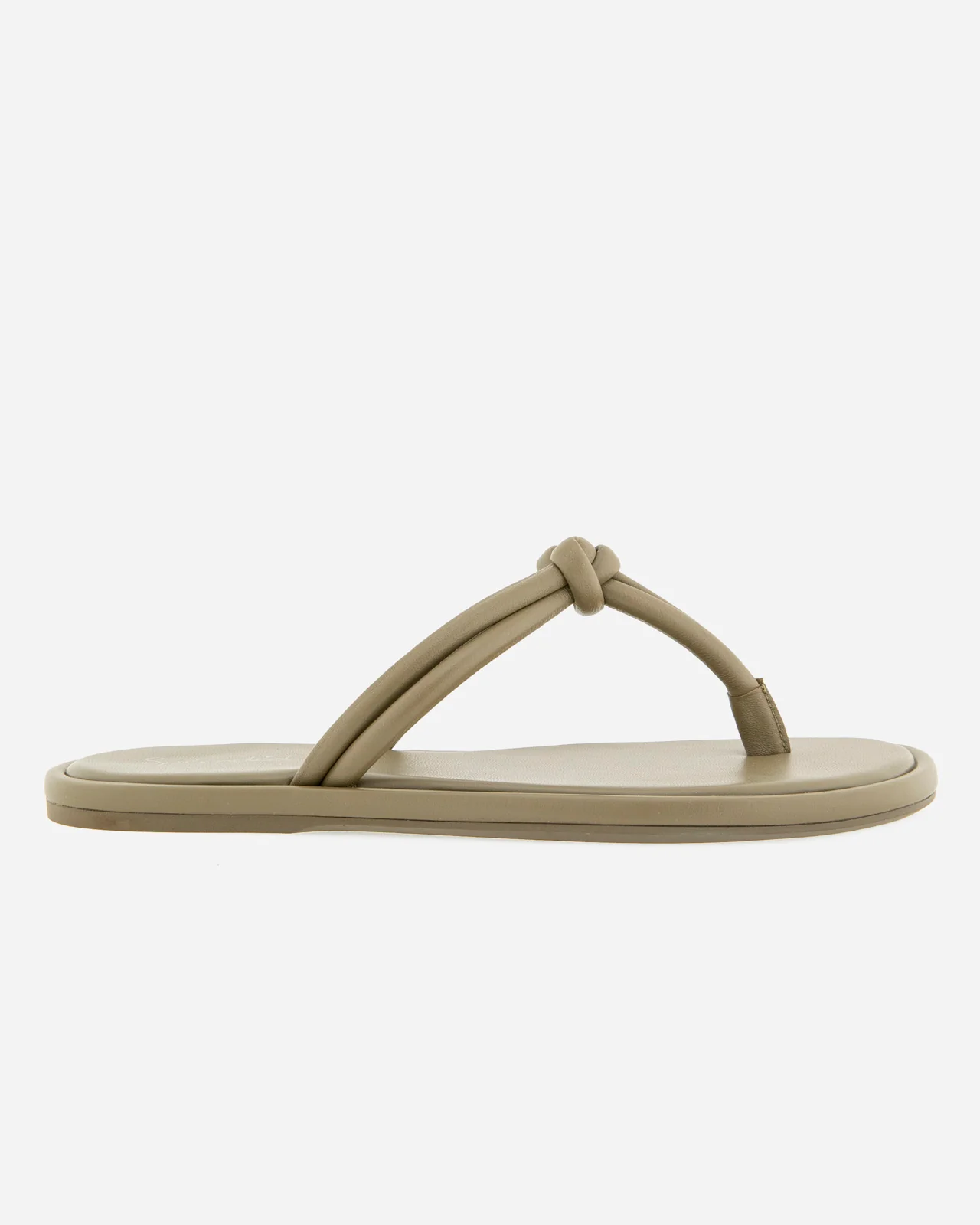 Fedora Leather Sandal in Olive - Image 2