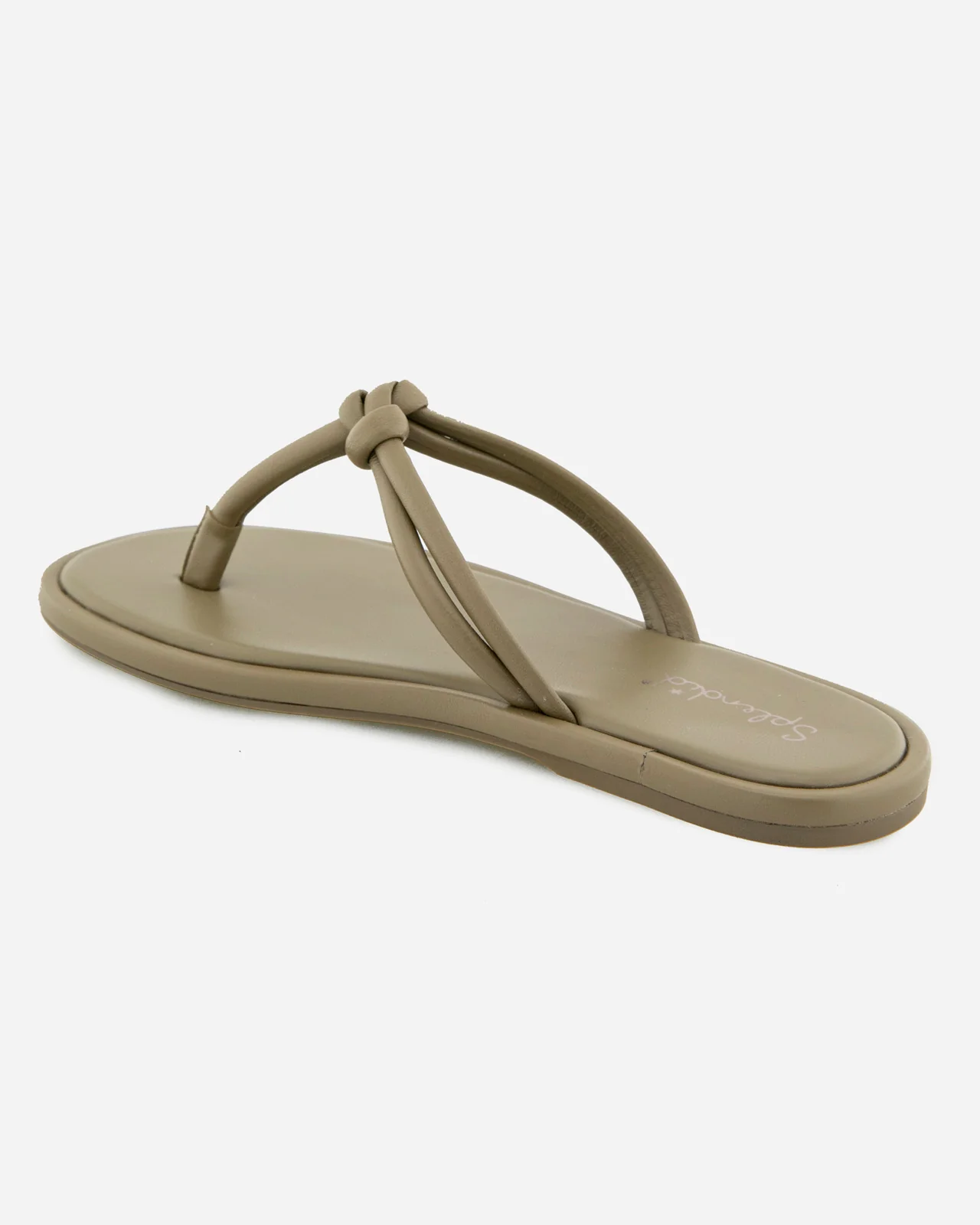 Fedora Leather Sandal in Olive - Image 4