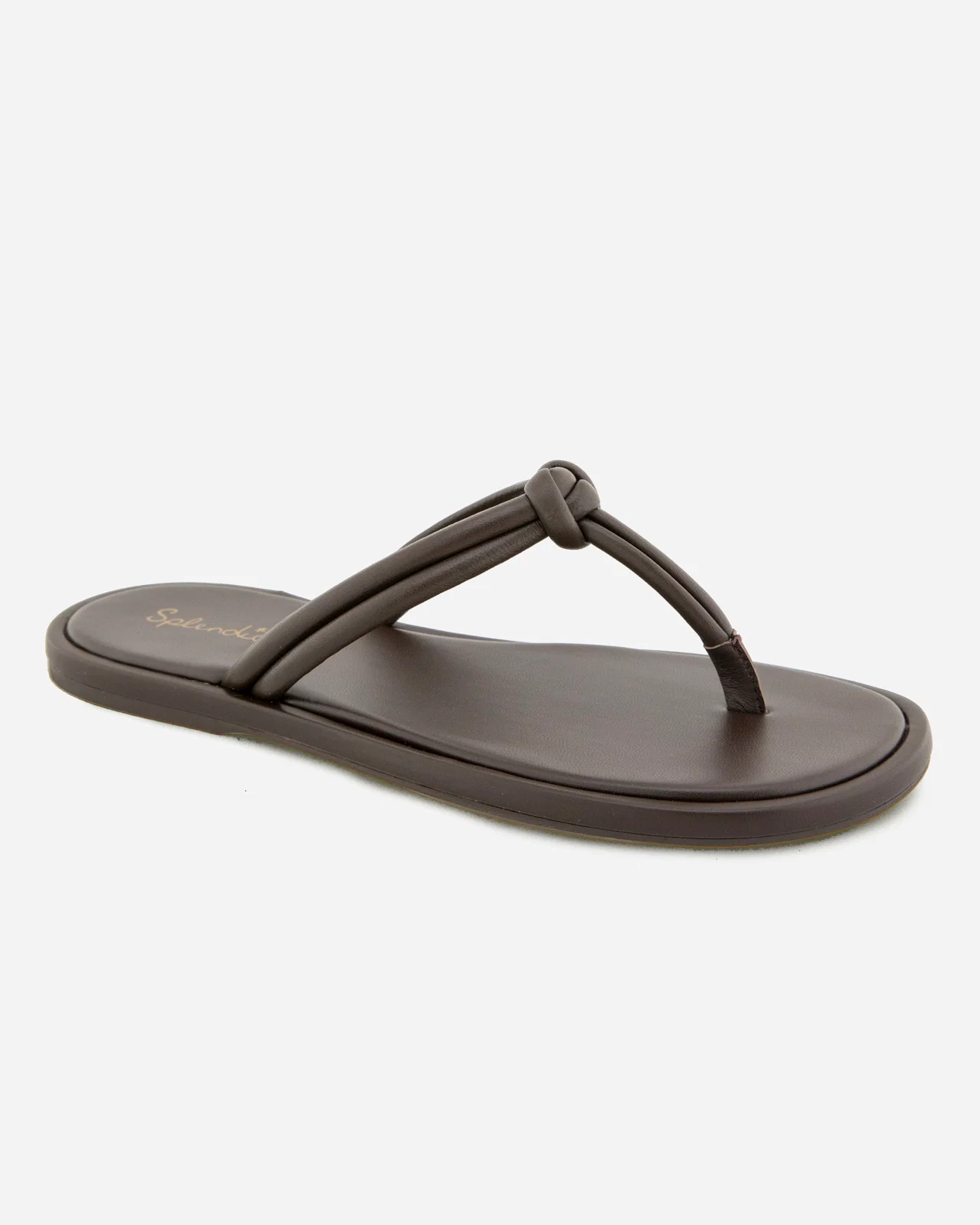 Fedora Leather Sandal in Spice