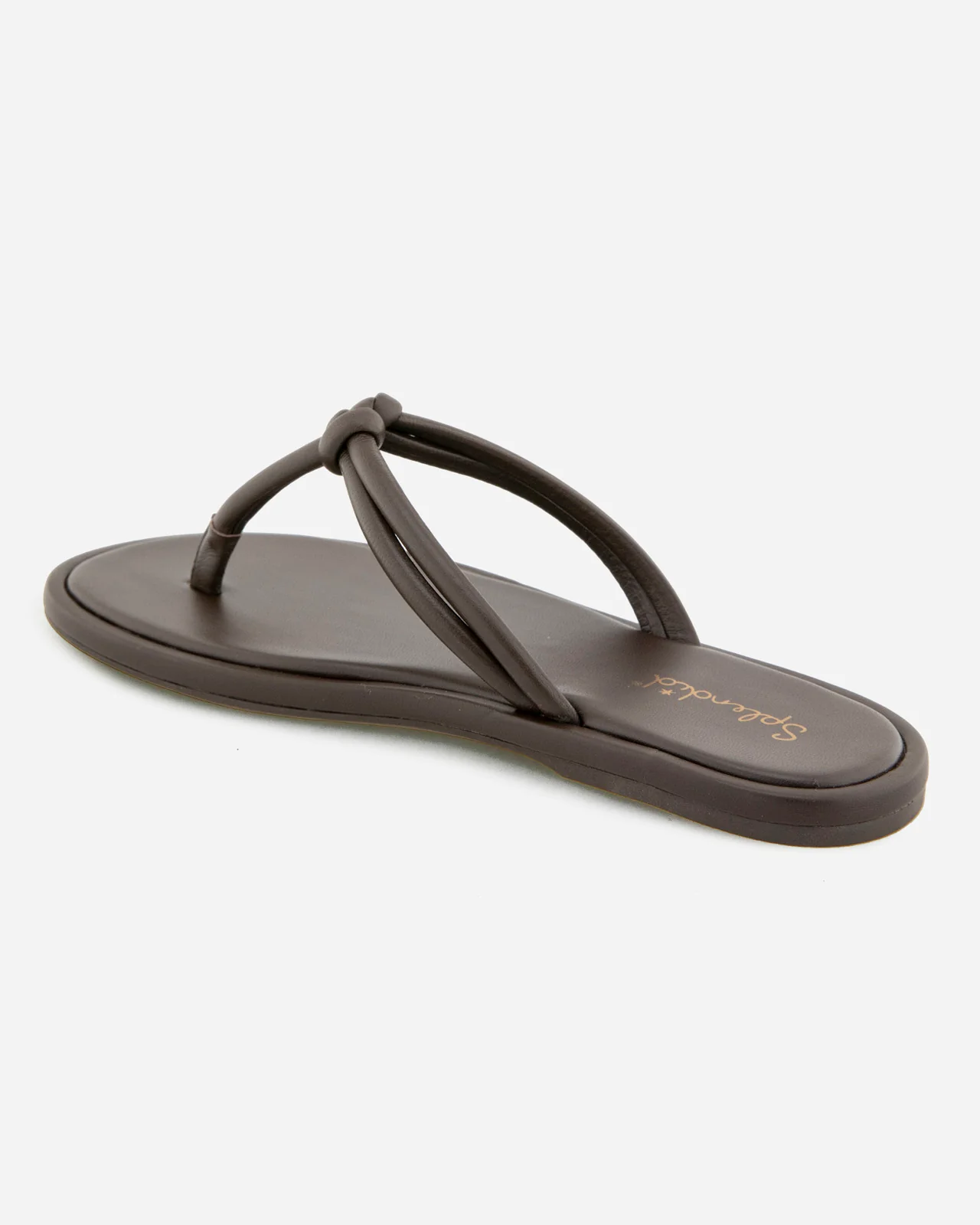 Fedora Leather Sandal in Spice - Image 4