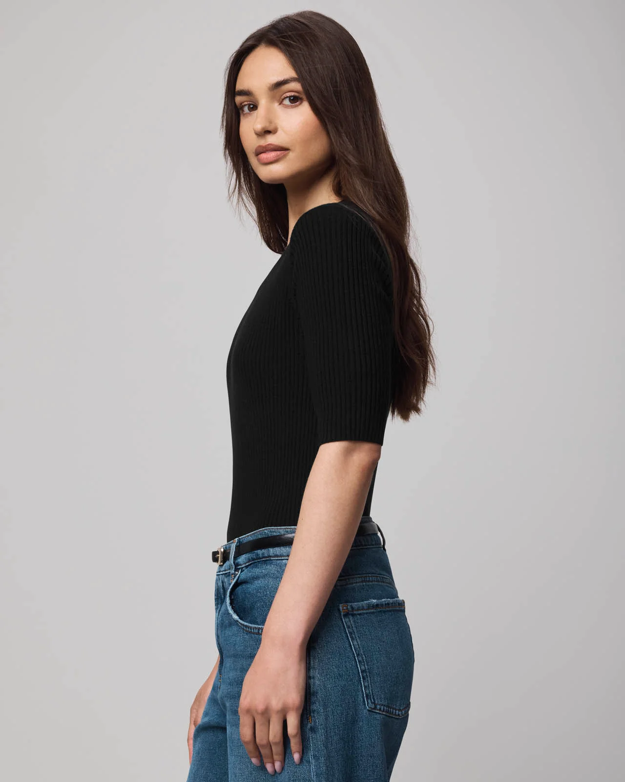 Georgie Cashblend Elbow Sleeve Sweater - Image 11