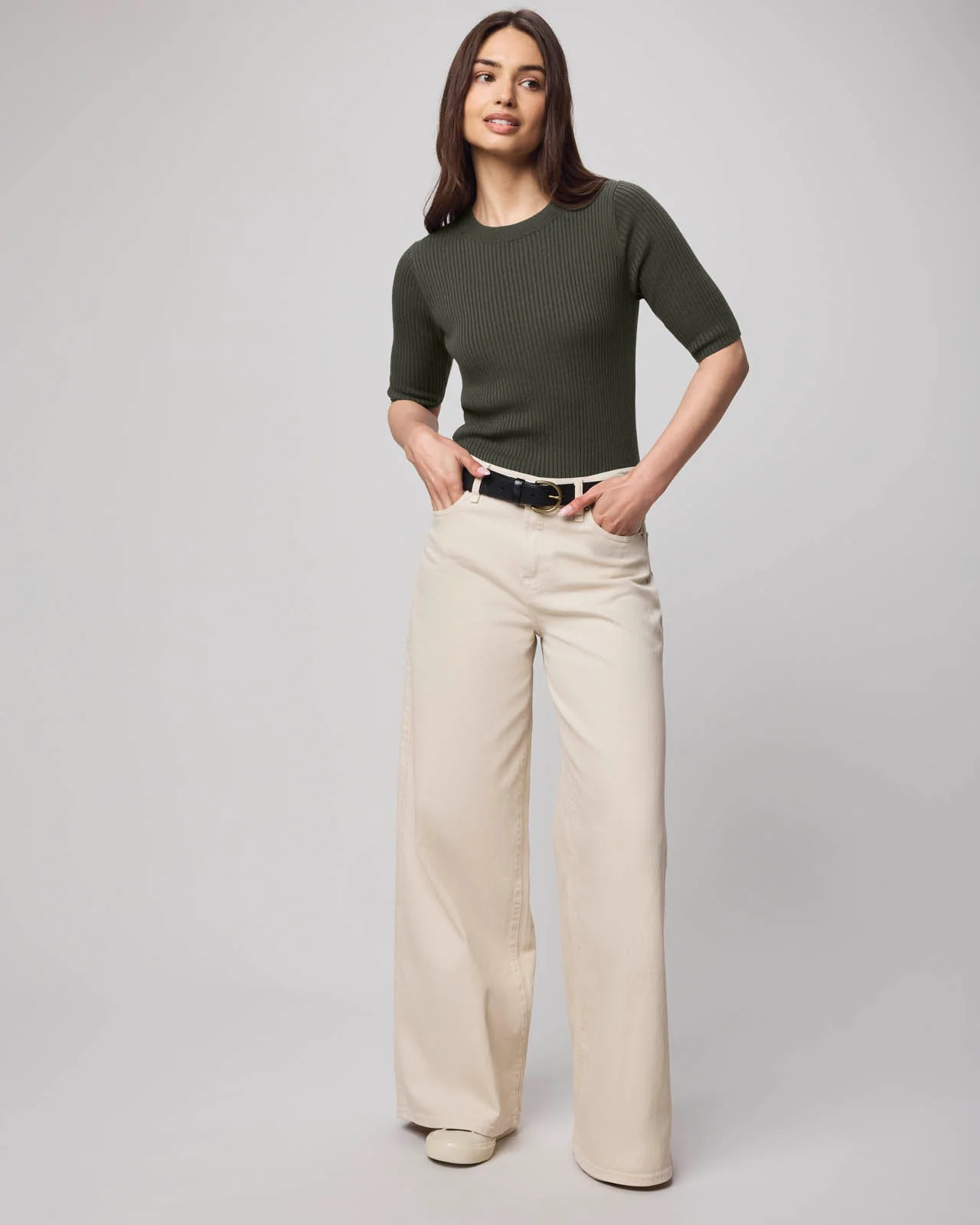 Georgie Cashblend Elbow Sleeve Sweater - Image 14