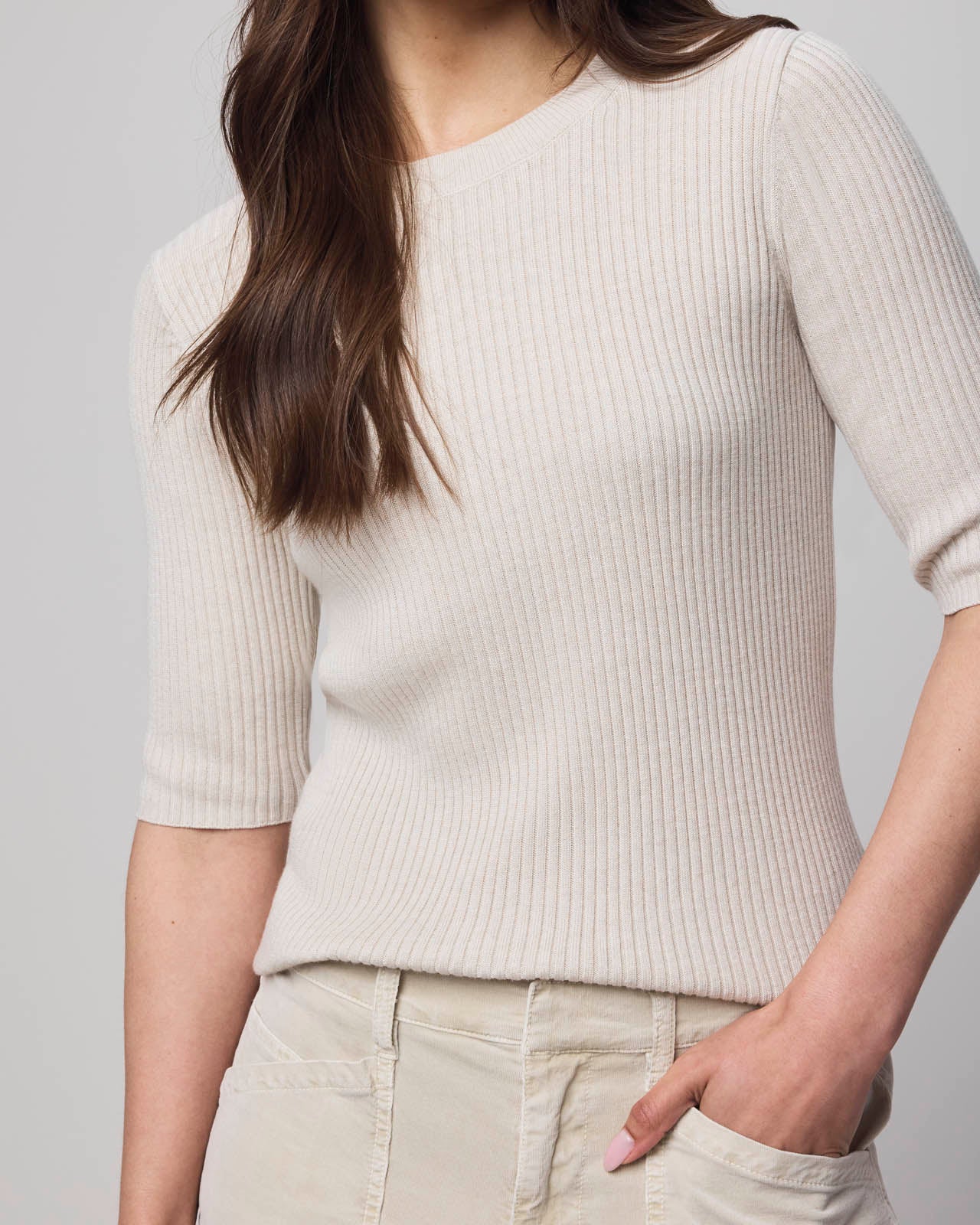 Georgie Cashblend Elbow Sleeve Sweater - Image 18