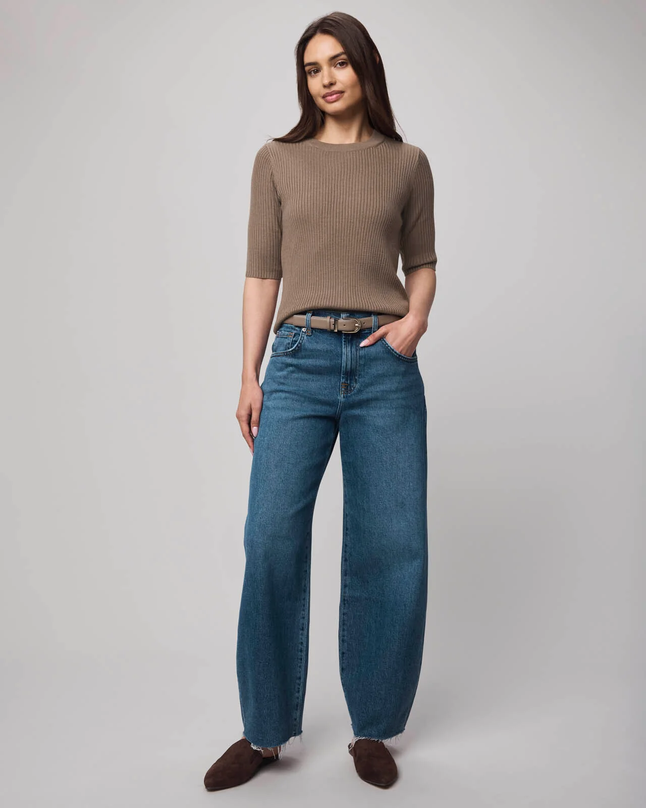 Georgie Cashblend Elbow Sleeve Sweater - Image 2
