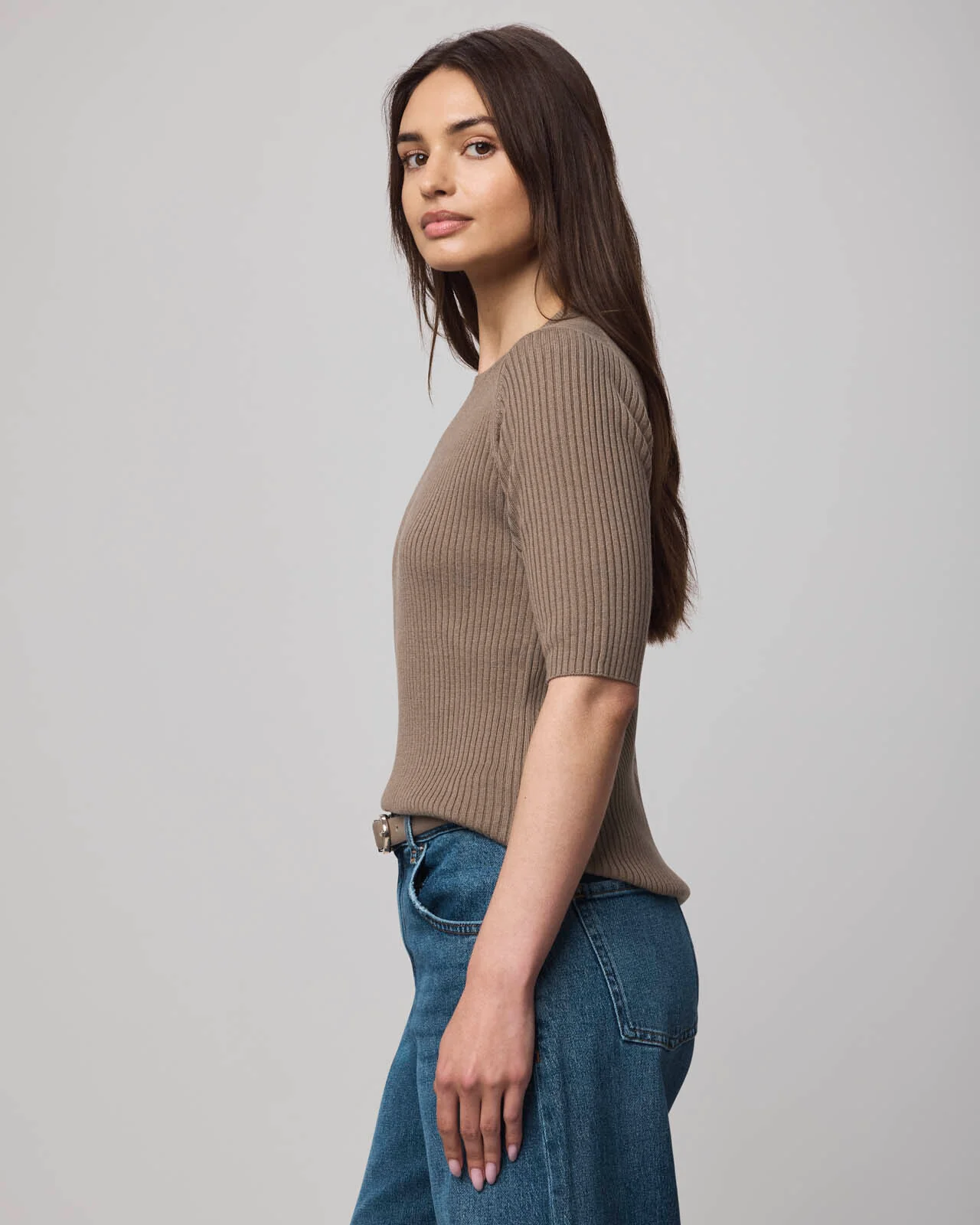 Georgie Cashblend Elbow Sleeve Sweater - Image 4
