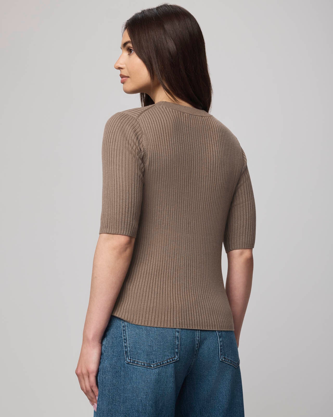 Georgie Cashblend Elbow Sleeve Sweater - Image 5