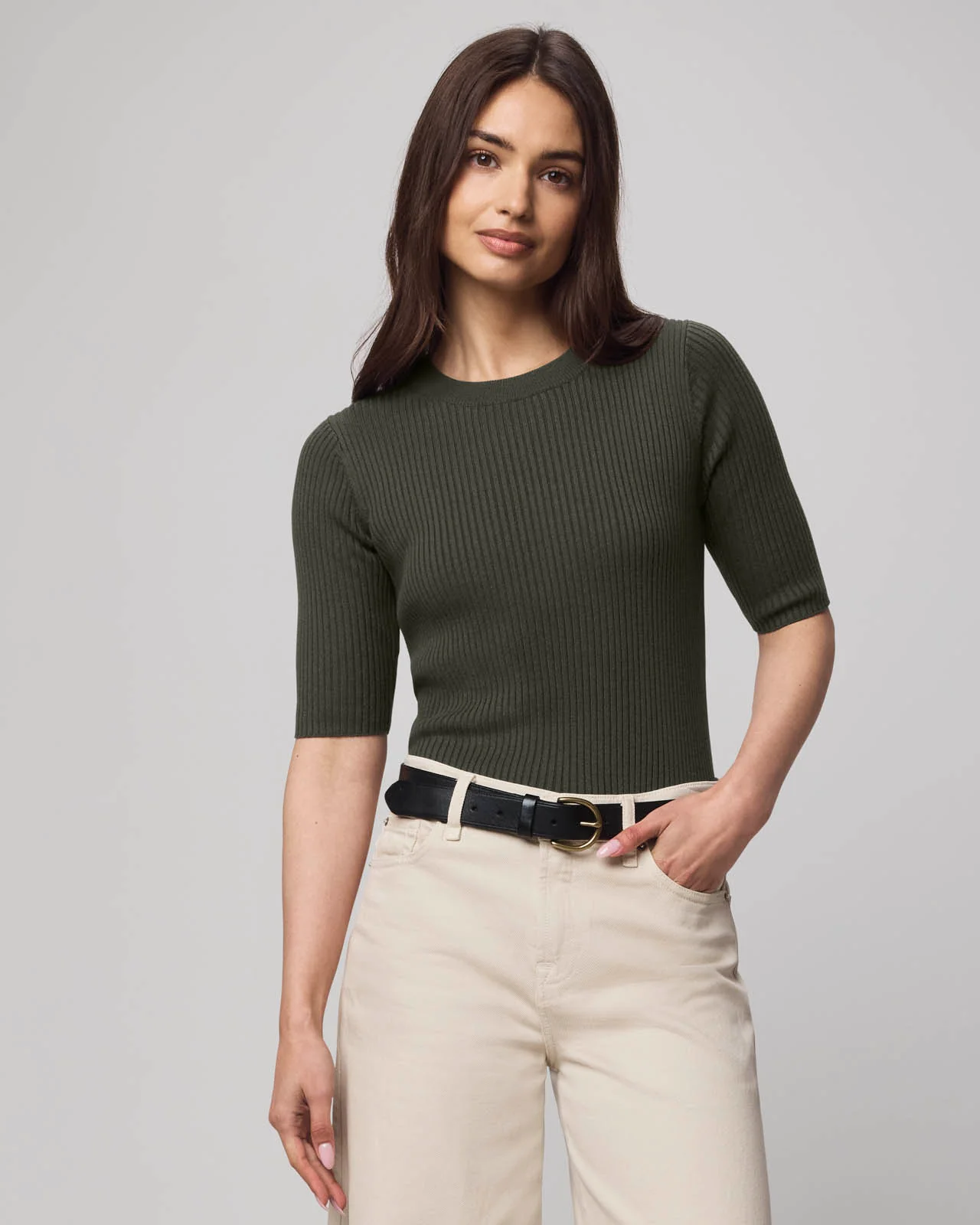 Georgie Cashblend Elbow Sleeve Sweater - Image 7