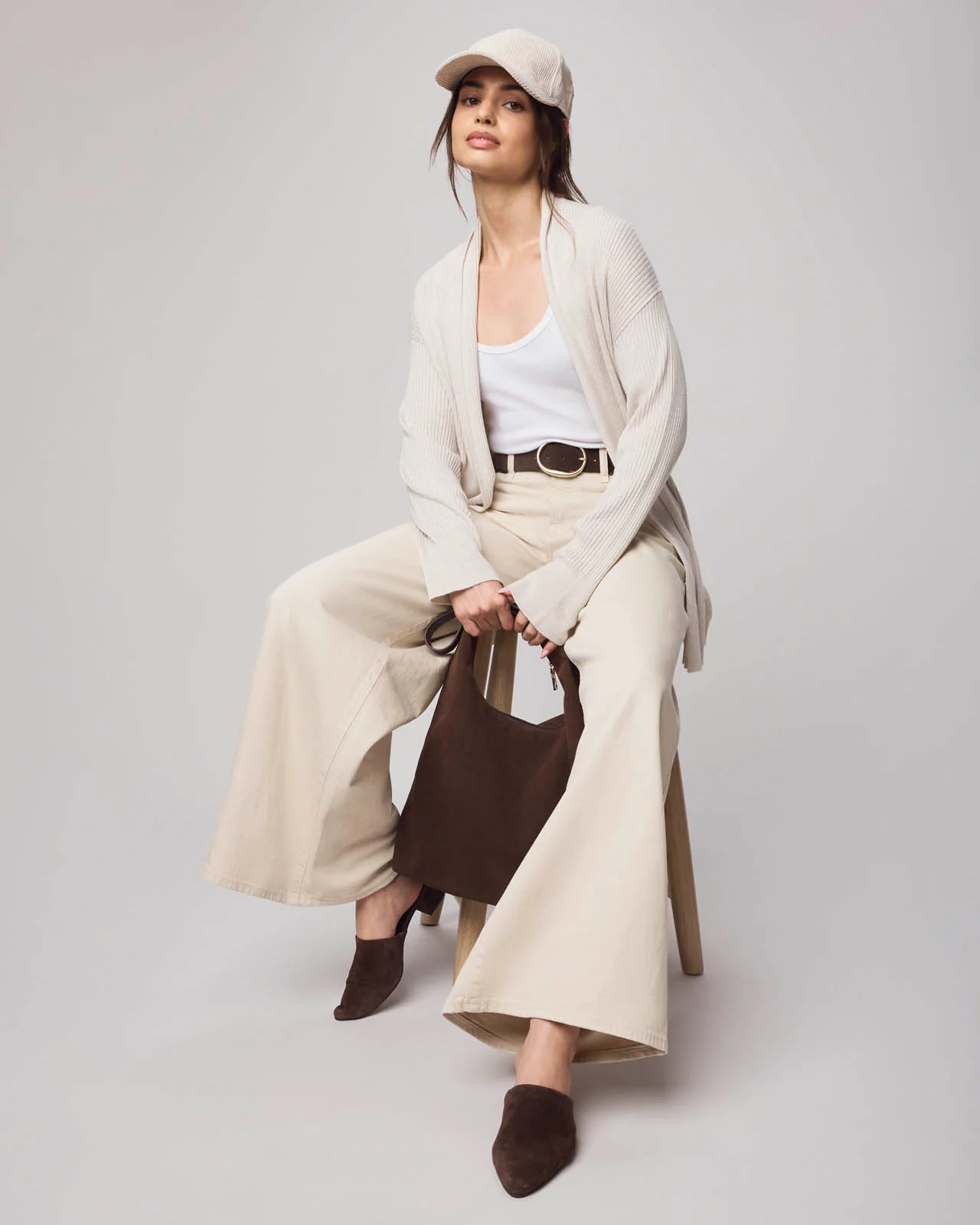 Georgie Cashblend Open Cardigan - Image 10