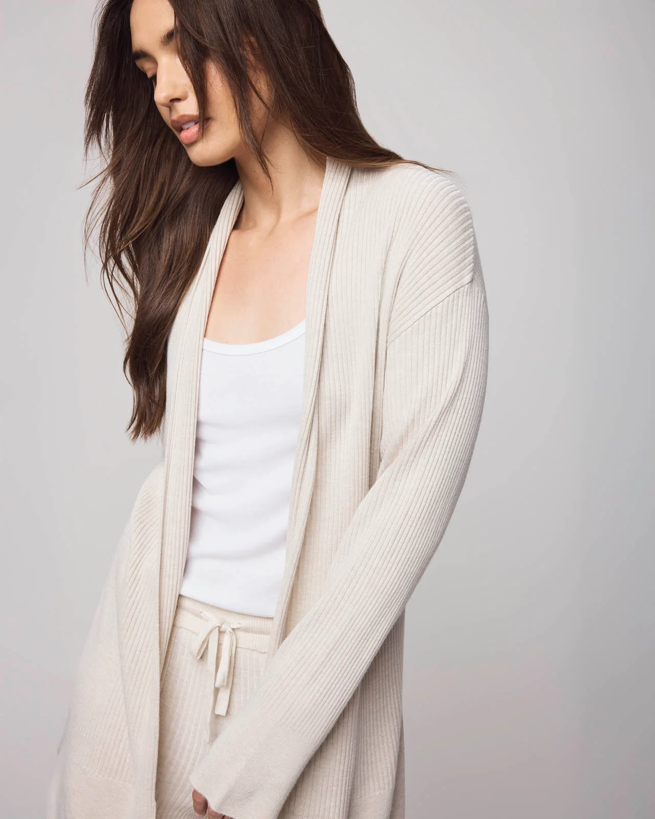 Georgie Cashblend Open Cardigan - Image 11