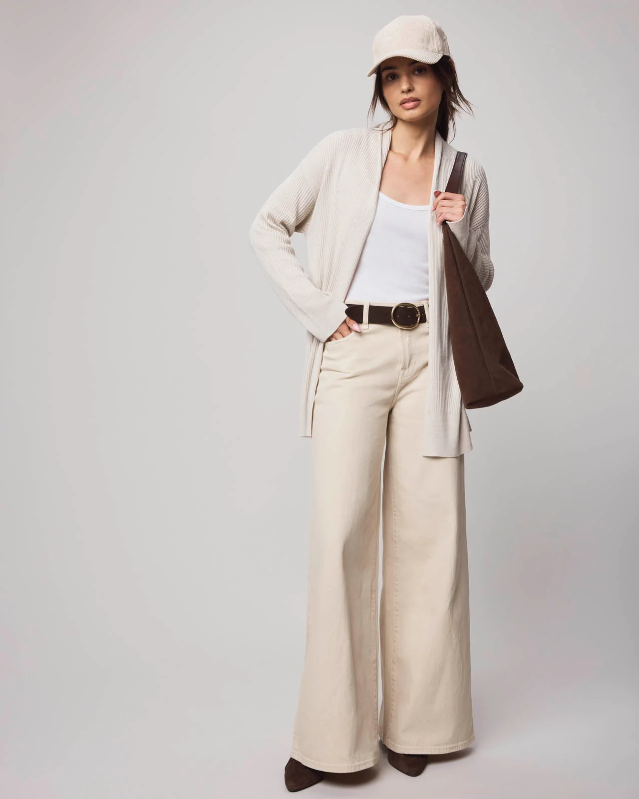 Georgie Cashblend Open Cardigan - Image 12