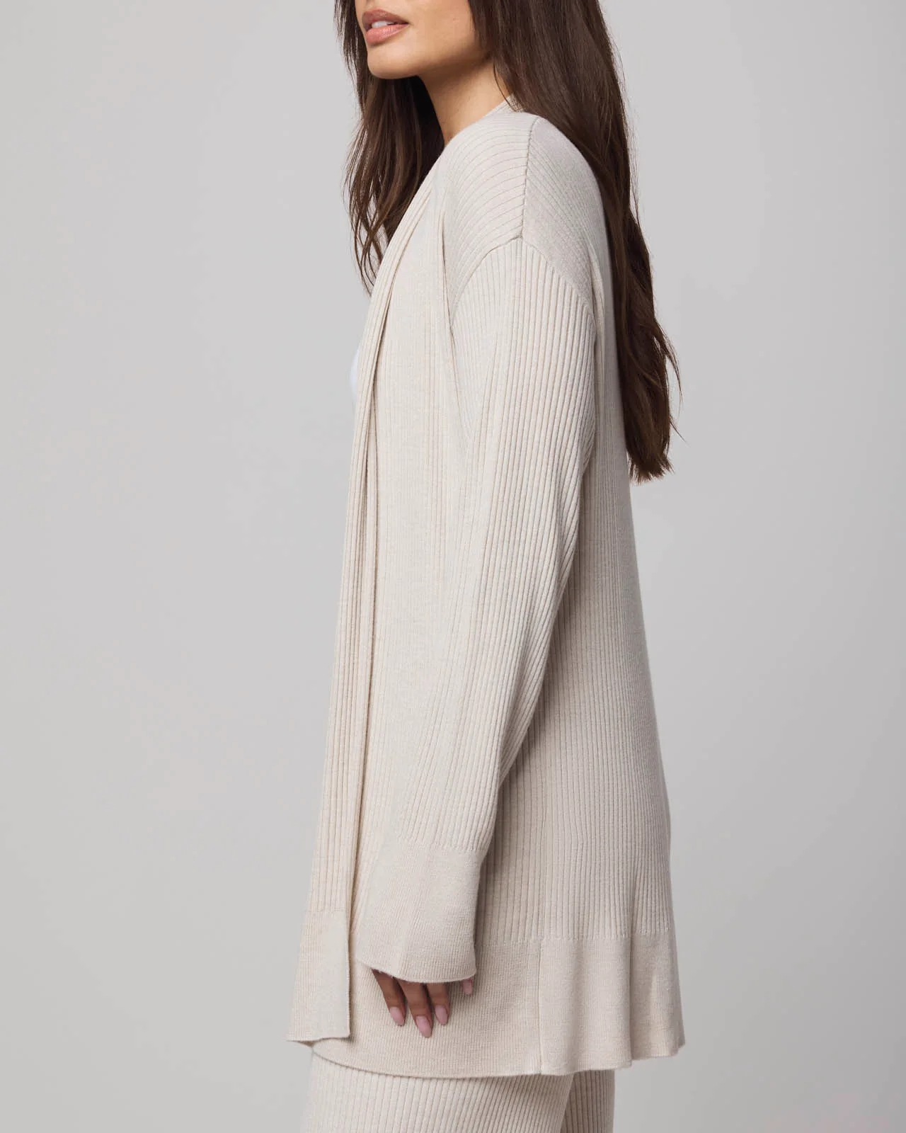 Georgie Cashblend Open Cardigan - Image 13