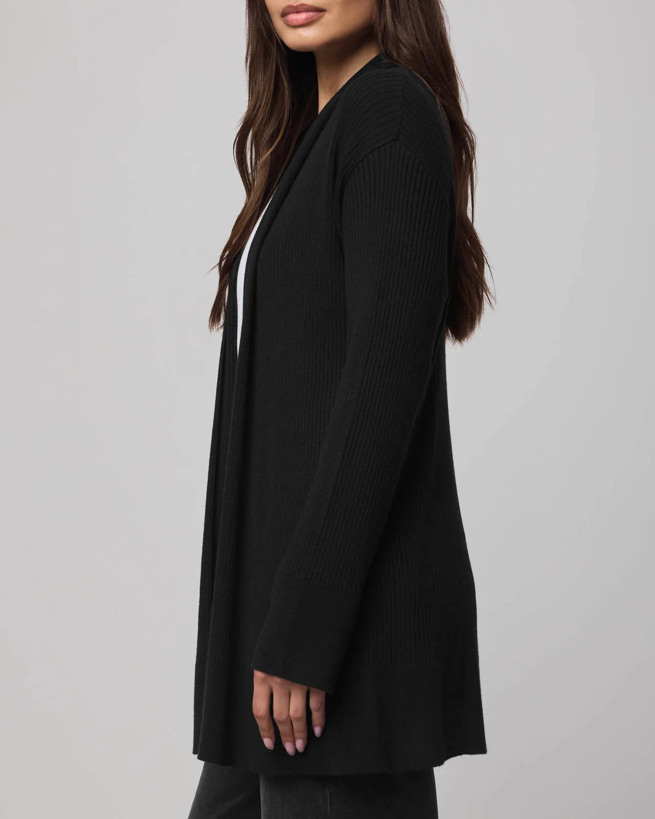 Georgie Cashblend Open Cardigan - Image 6