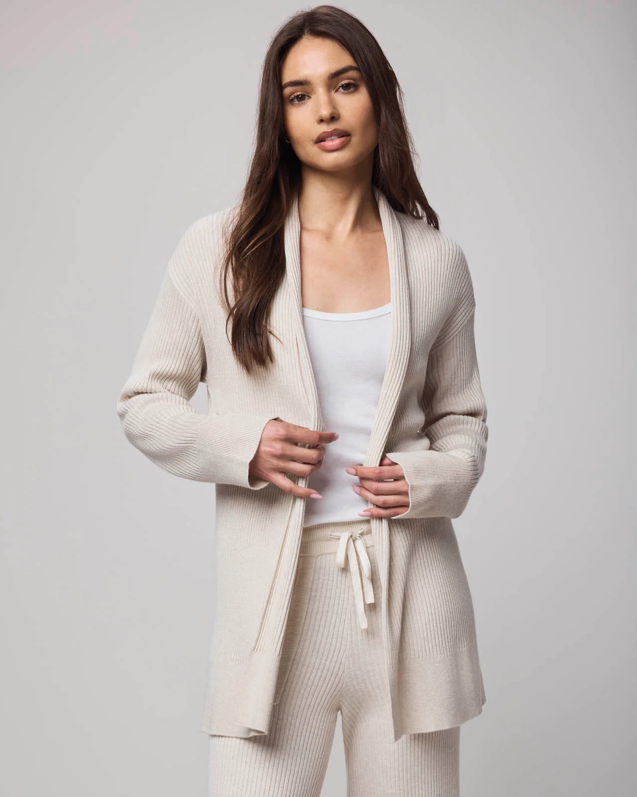 Georgie Cashblend Open Cardigan - Image 9