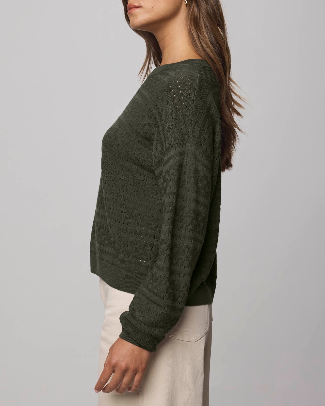 Georgie Cashblend Pointelle Sweater - Image 10