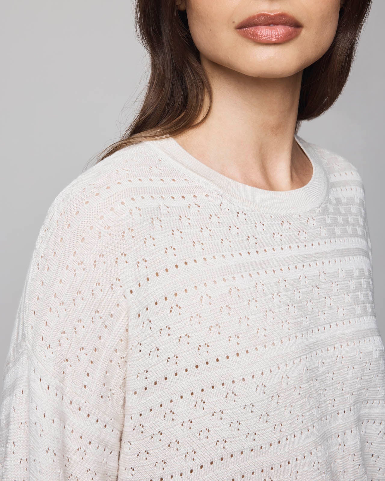 Georgie Cashblend Pointelle Sweater - Image 13