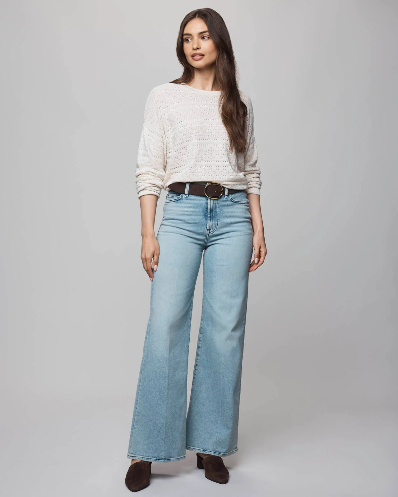 Georgie Cashblend Pointelle Sweater - Image 14