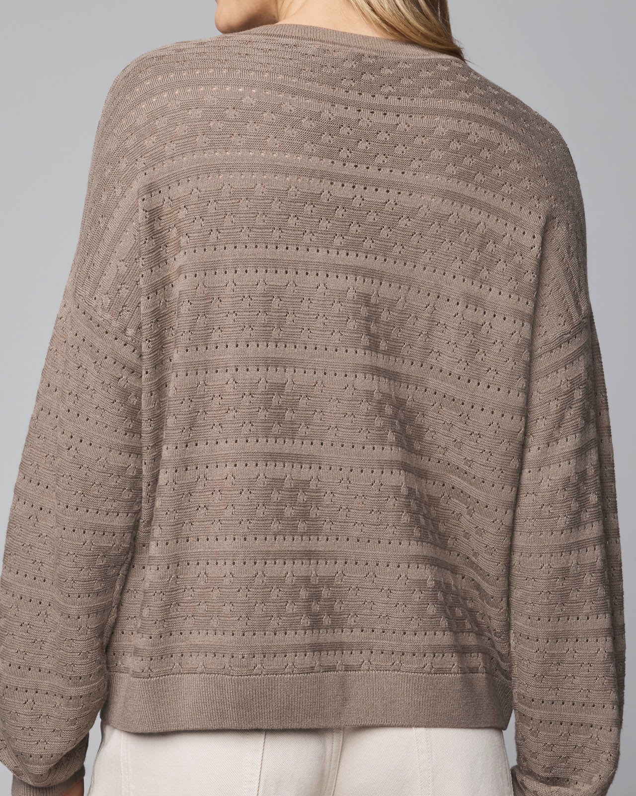 Georgie Cashblend Pointelle Sweater - Image 7