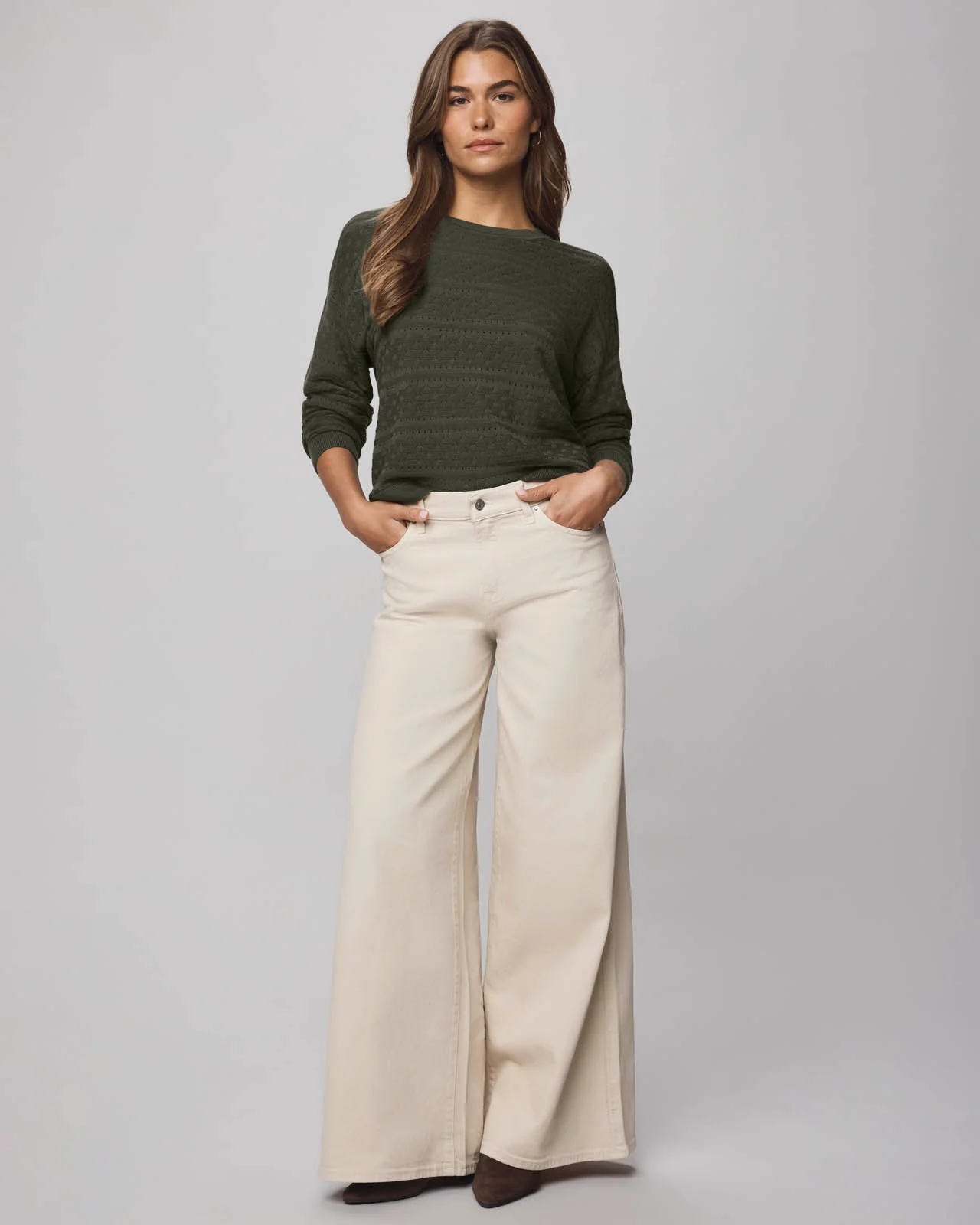 Georgie Cashblend Pointelle Sweater - Image 8
