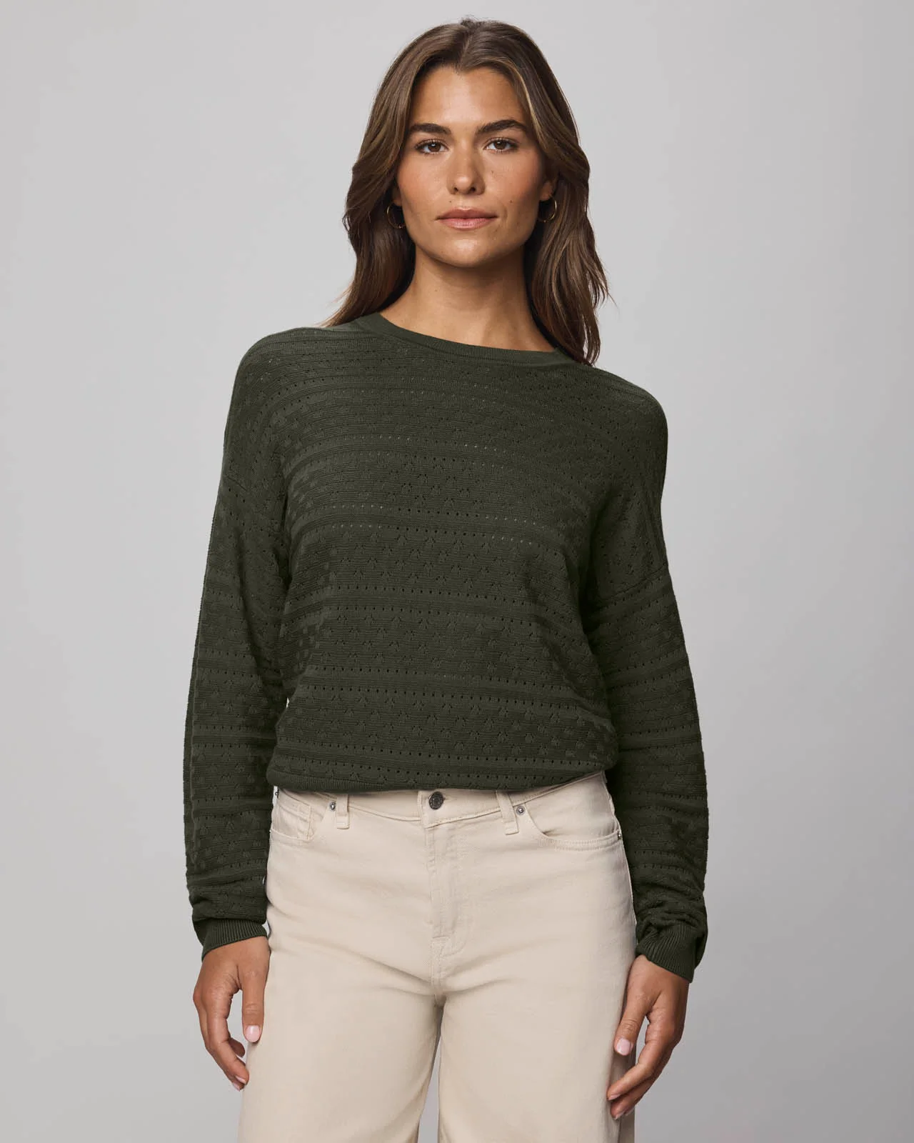 Georgie Cashblend Pointelle Sweater - Image 9