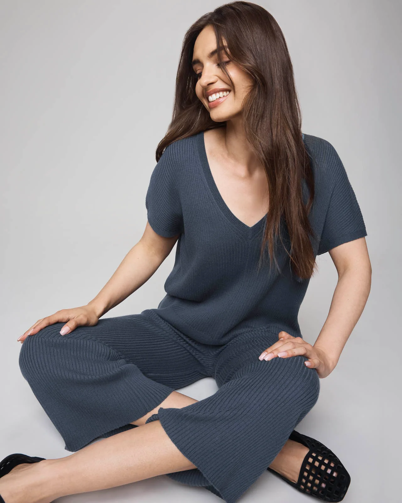 Georgie Cashblend Short Sleeve Sweater - Image 10