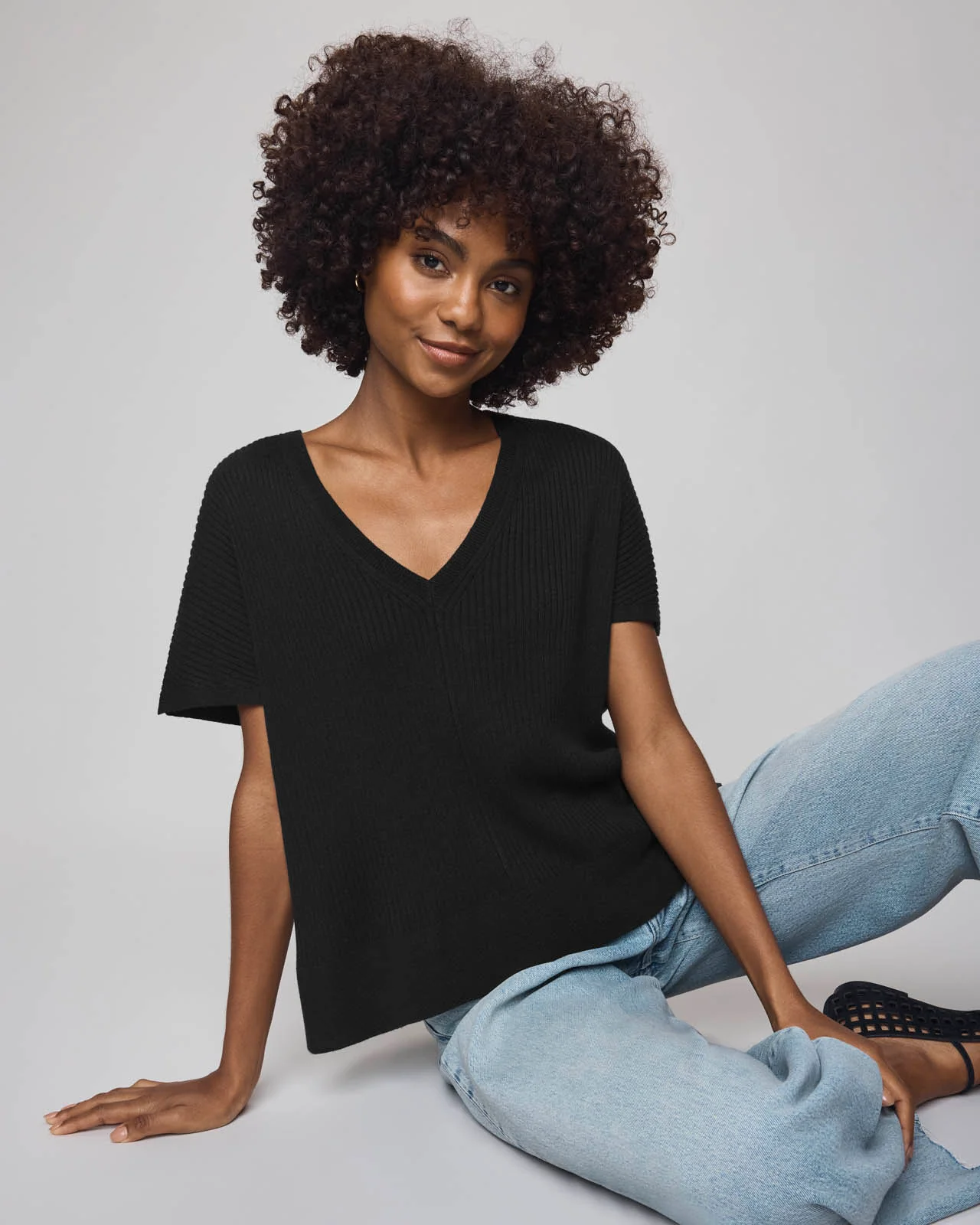 Georgie Cashblend Short Sleeve Sweater - Image 12