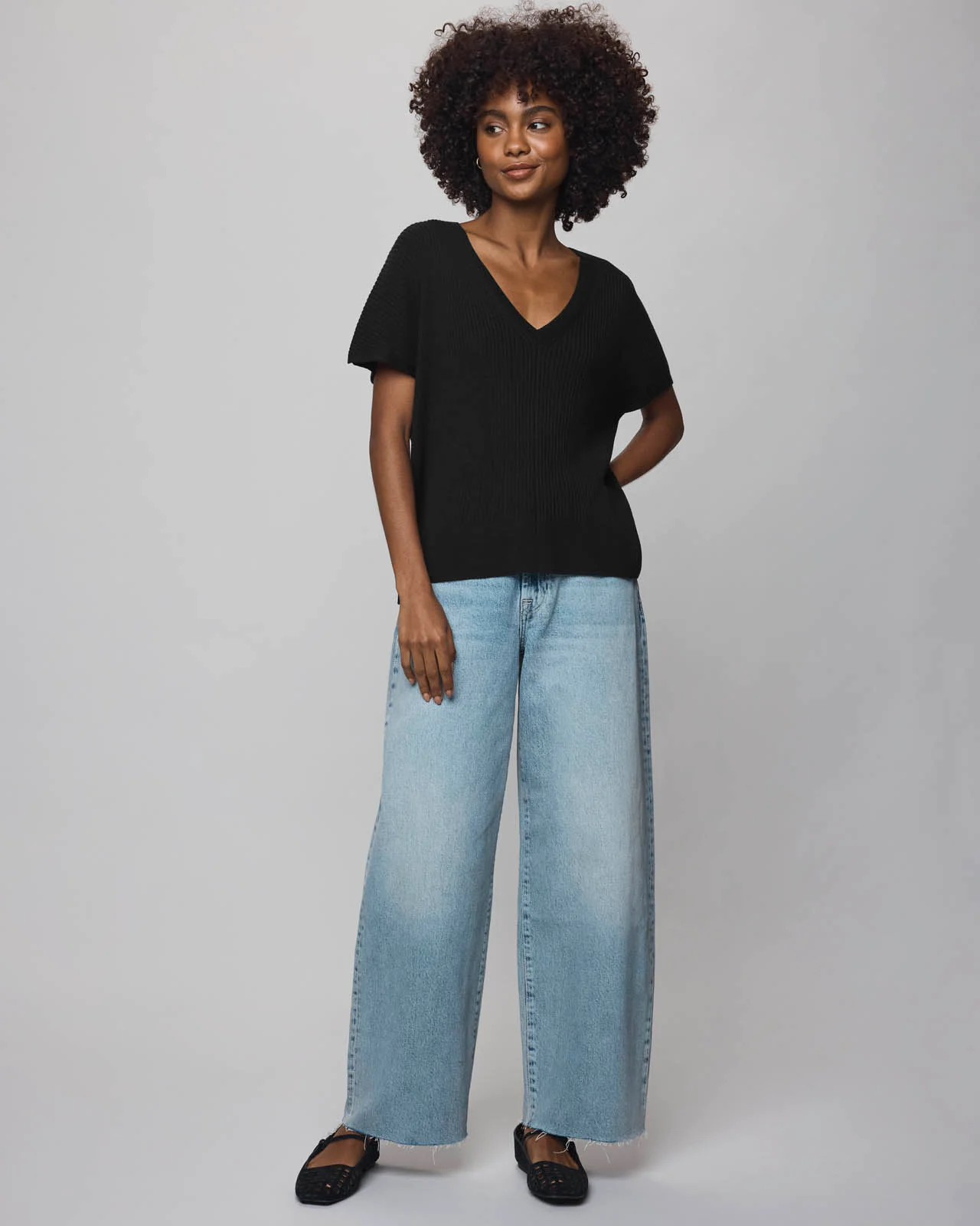 Georgie Cashblend Short Sleeve Sweater - Image 13